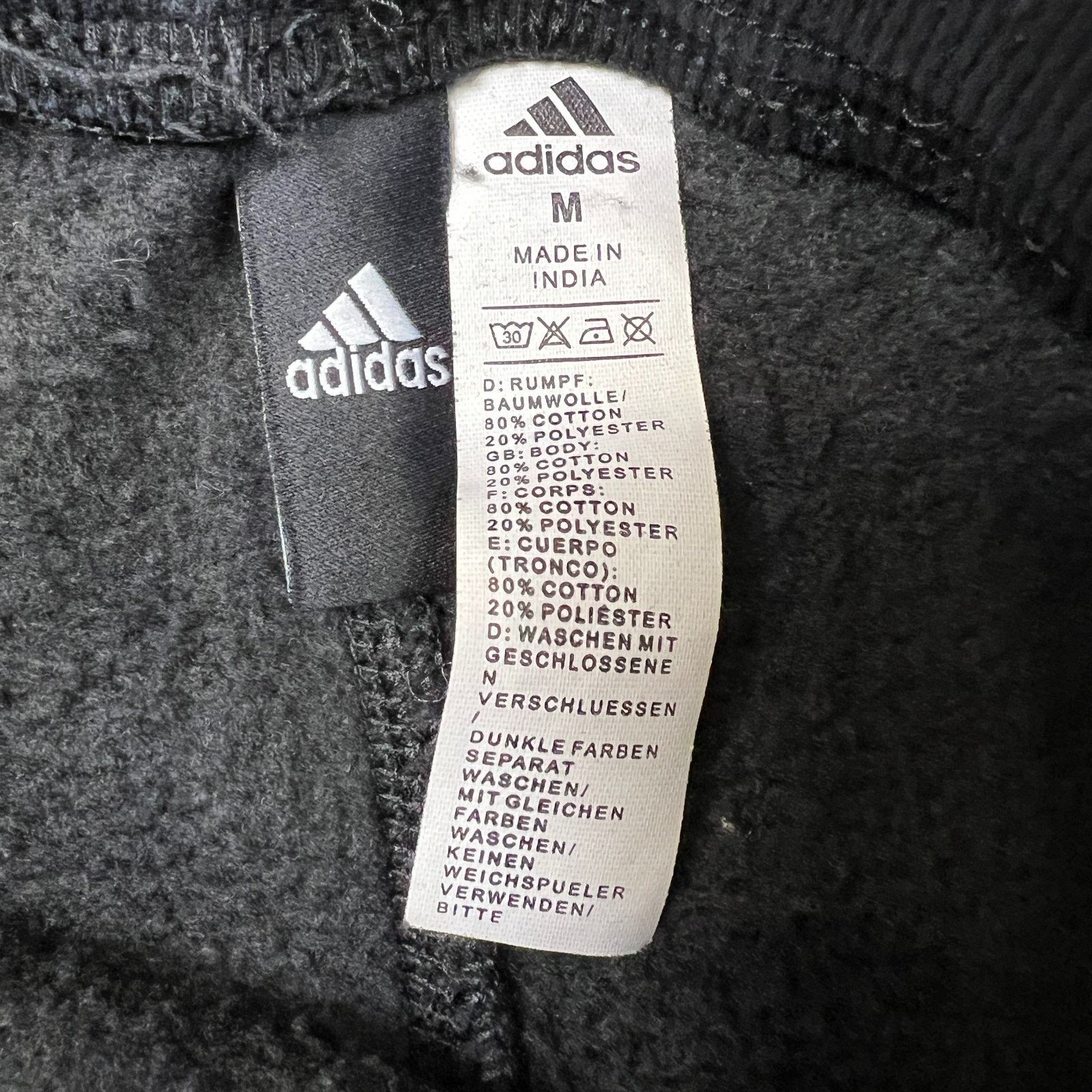 Adidas × Vintage Adidas Sweatpants Medium Spell Out Wide Leg Fleece Jogger Size US 28 / EU 44 - 7 Thumbnail