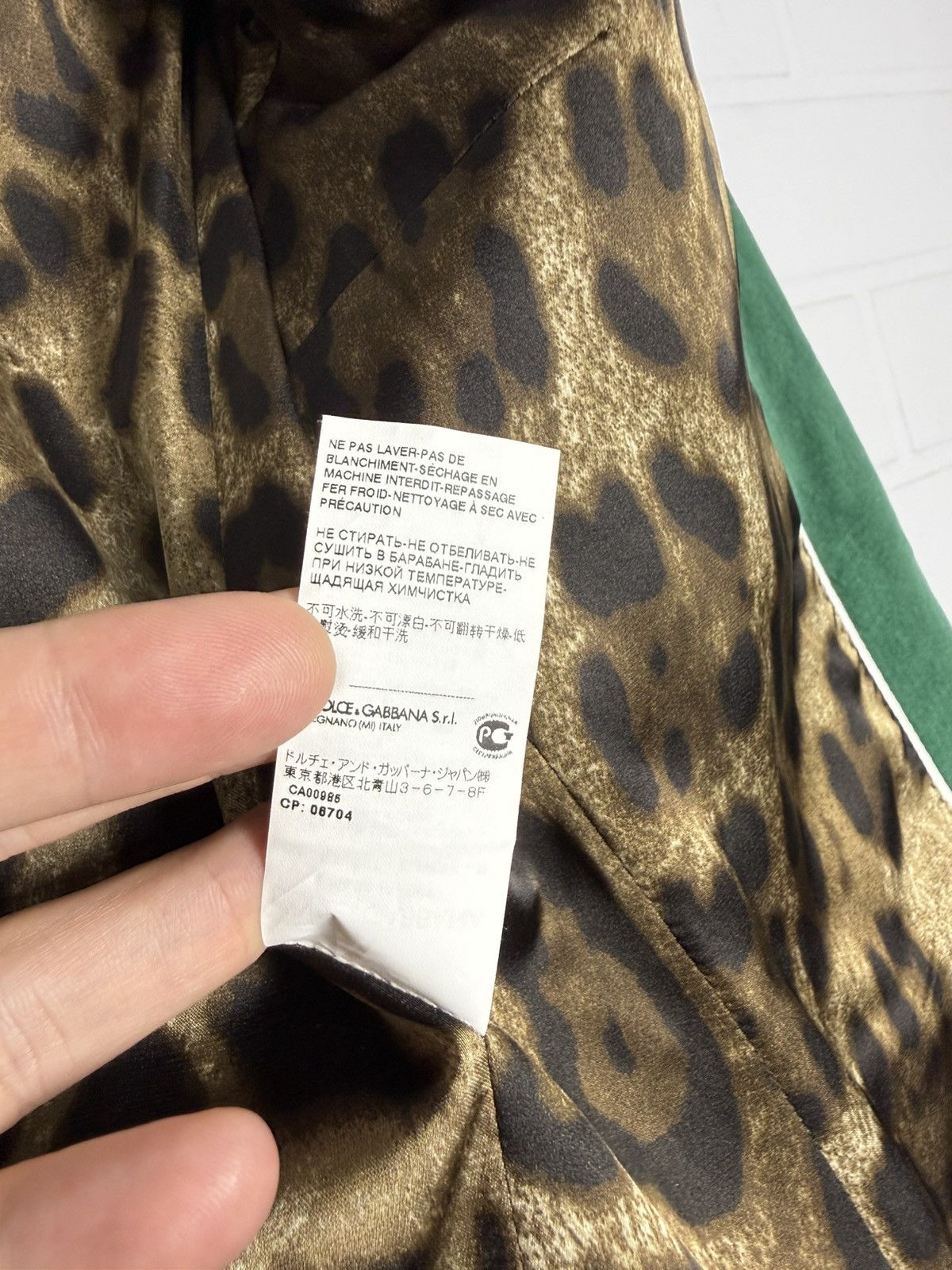 Dolce & Gabbana Dolce & Gabbana Velour Trouser Suit Green IT 40-42 US 4-6 Size XS / US 0-2 / IT 36-38 - 13 Thumbnail