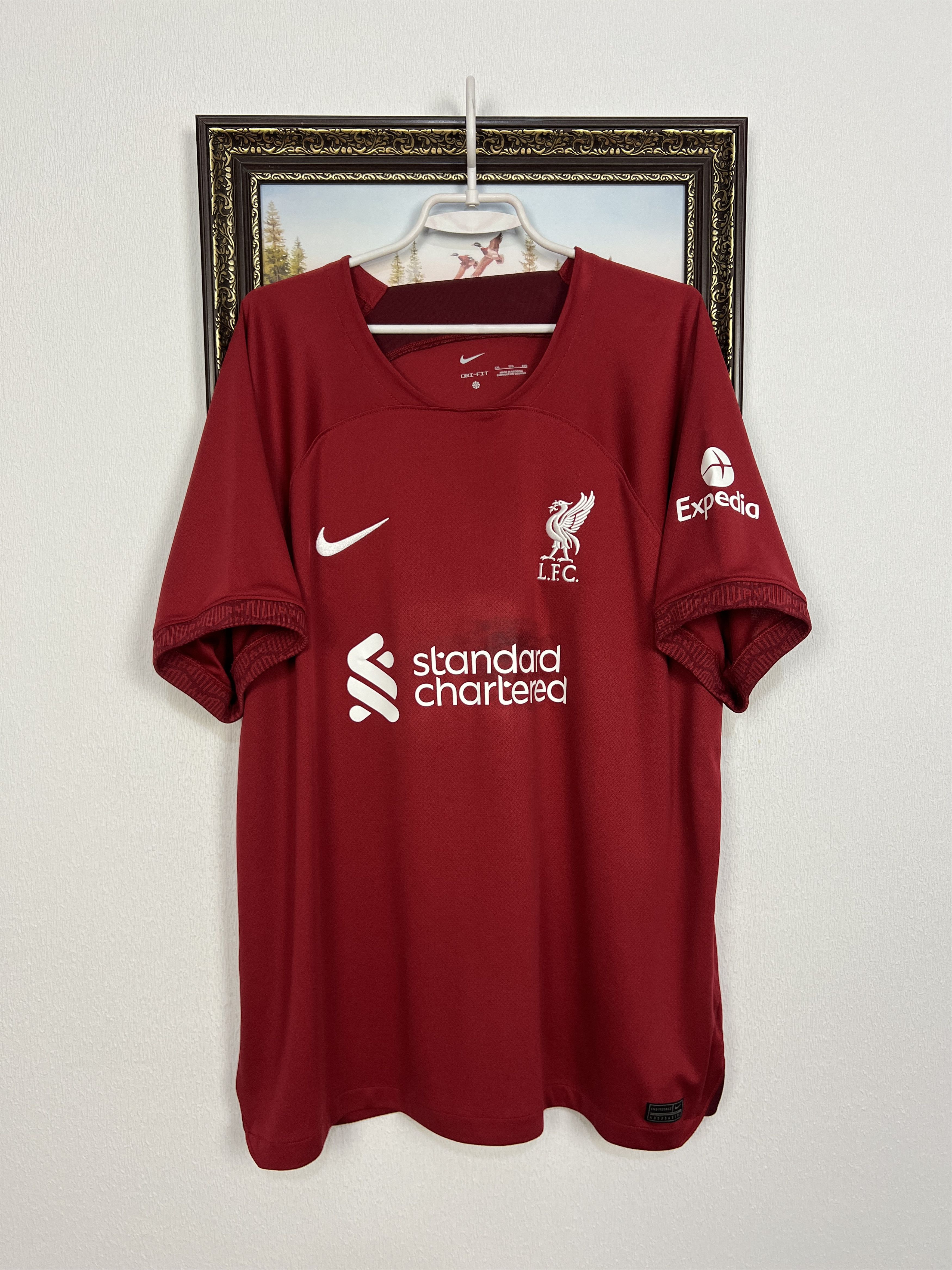 Nike Liverpool Home football shirt 2022 Soccer Nike Jersey Trikot Size US XXL / EU 58 / 5 - 1 Thumbnail