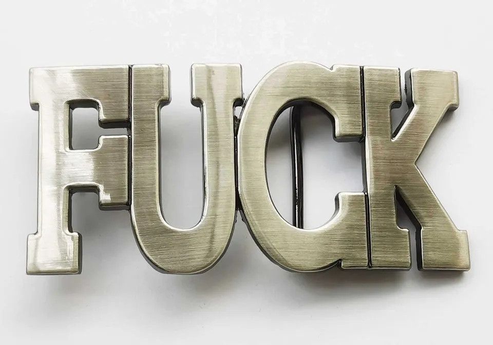 Vintage FUCK Belt Buckle Size ONE SIZE - 3 Thumbnail