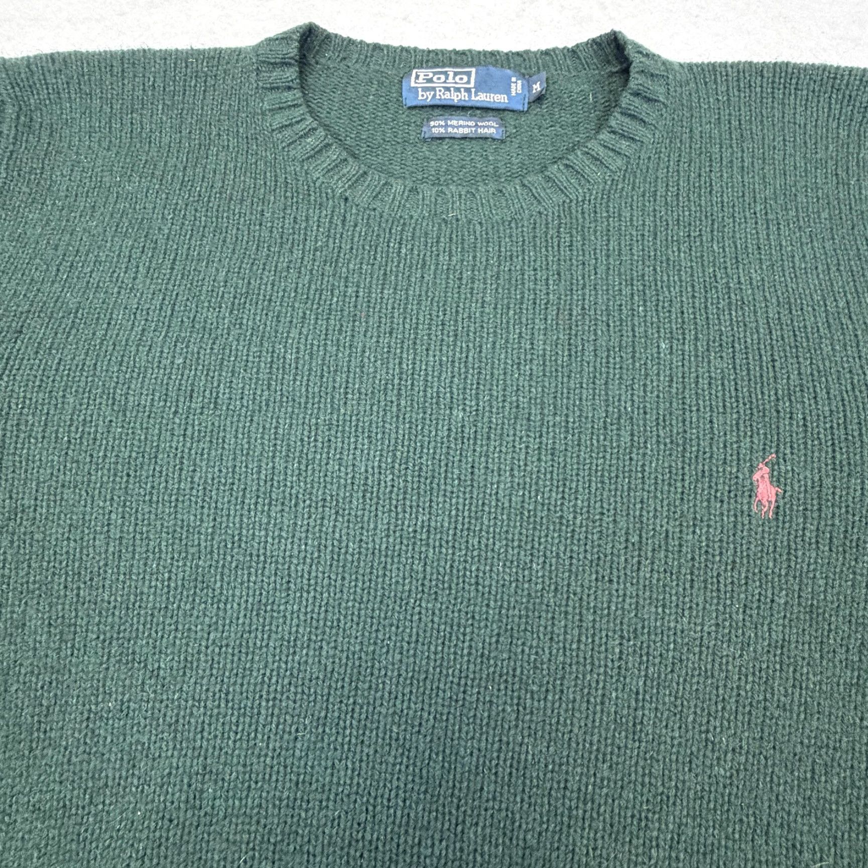 Polo Ralph Lauren Polo Ralph Lauren Wool Sweater Mens M Green Crewneck Logo Knit Tight-Knit Embroidered Pony Size US M / EU 48-50 / 2 - 3 Thumbnail