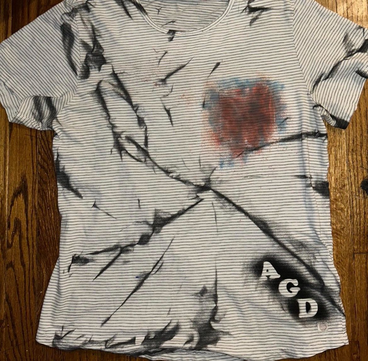 Other Mens striped streetwear t shirt modern designer art Size US L / EU 52-54 / 3 - 1 Thumbnail