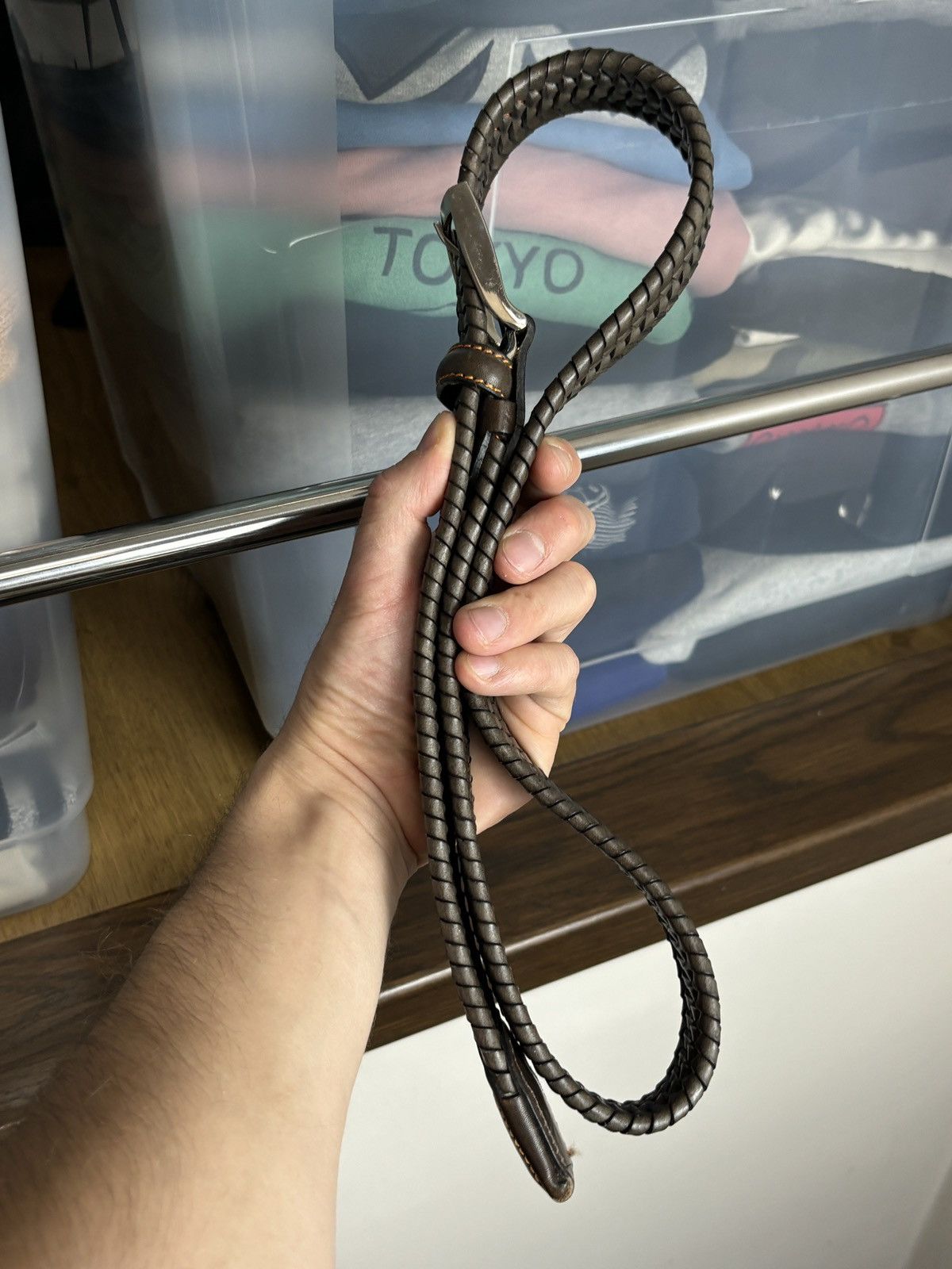 Japanese Brand Snake Scale Vintage Belt Size ONE SIZE - 6 Thumbnail