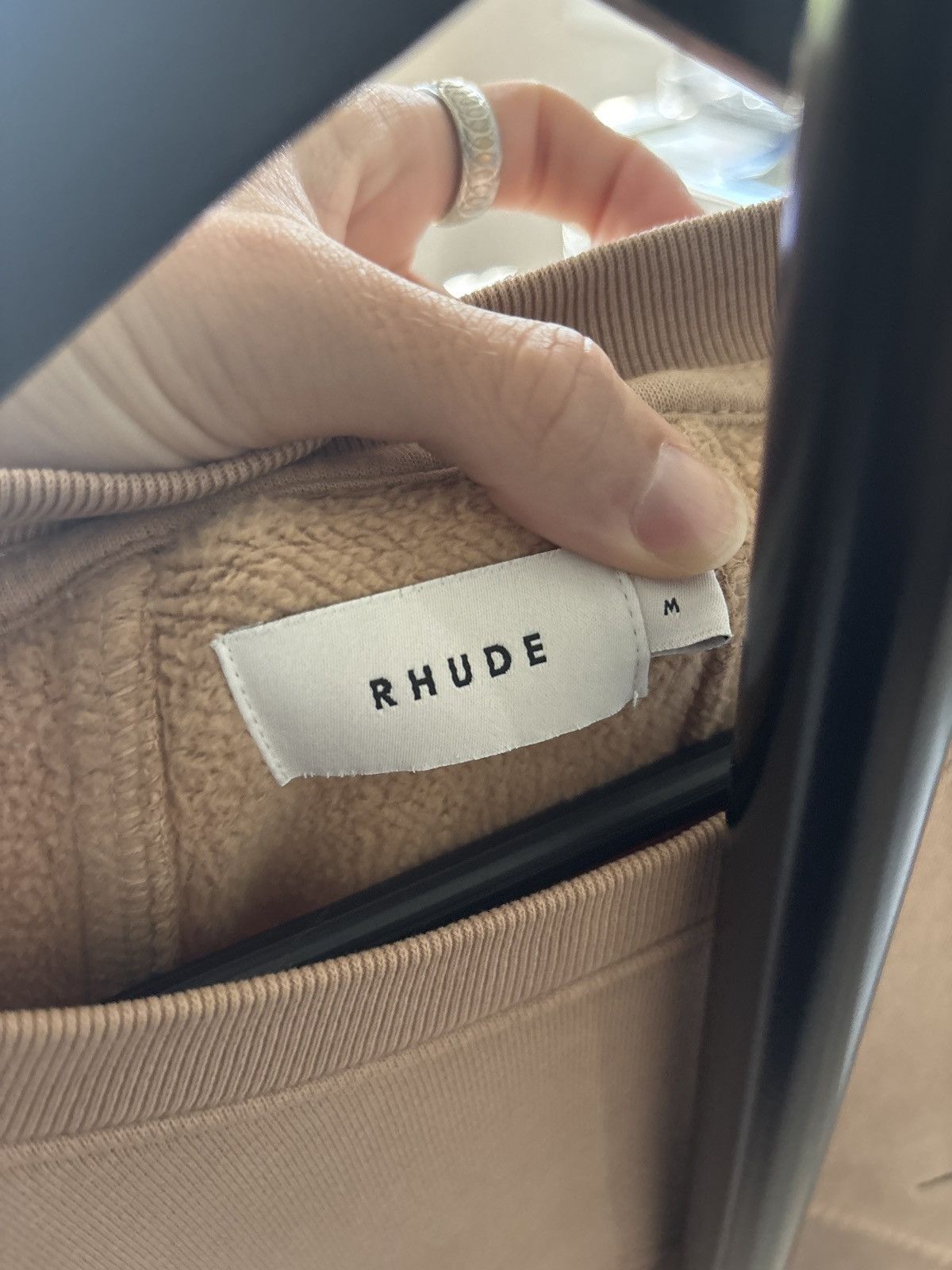 Rhude RHUDE THICK SCRIPT LOGO CREWNECK Size US S / EU 44-46 / 1 - 10 Thumbnail