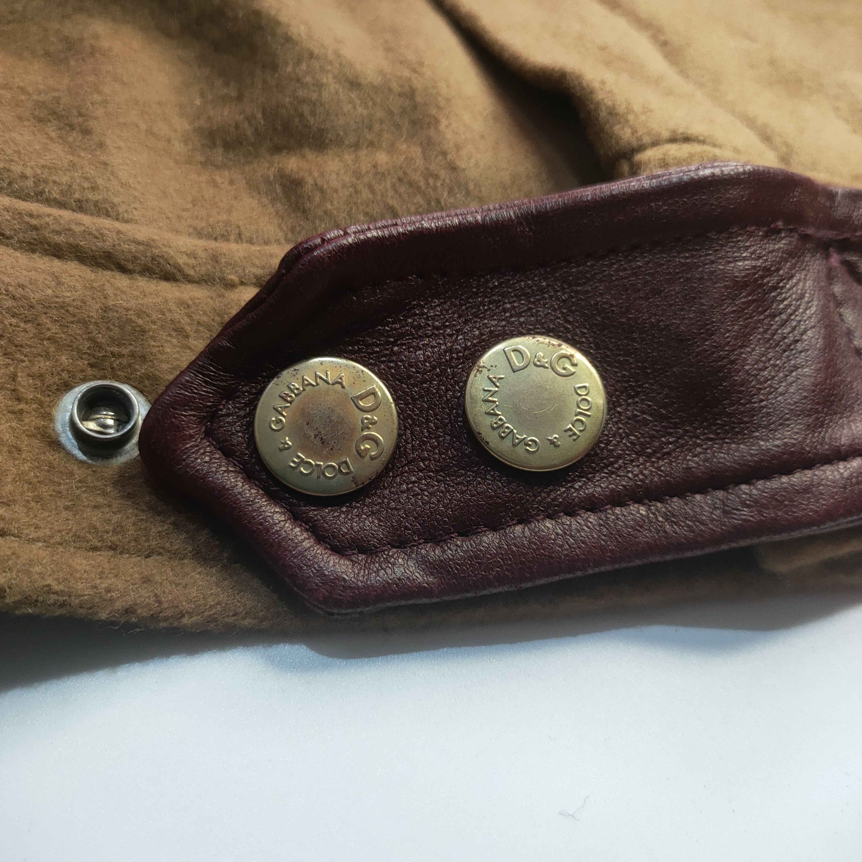 Dolce & Gabbana Dolce & Gabbana jacket combines canvas and leather accents. Size US S / EU 44-46 / 1 - 10 Thumbnail