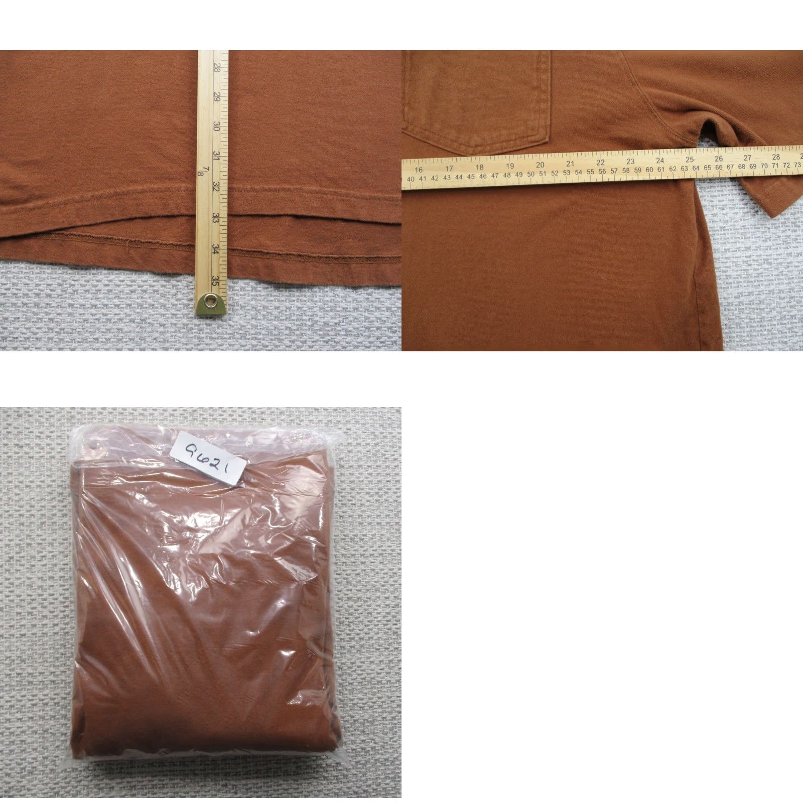 CO Duluth Trading Co T Shirt Mens XL Relaxed Fit Dark Brown Longtail Tee Pocket Shirt Size US XL / EU 56 / 4 - 8 Thumbnail
