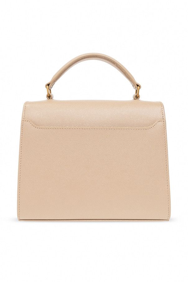 Saint Laurent Paris o1b1hav110125 Size: OS / Mini Top Handle Bag in Dark Beige Size ONE SIZE - 2 Thumbnail