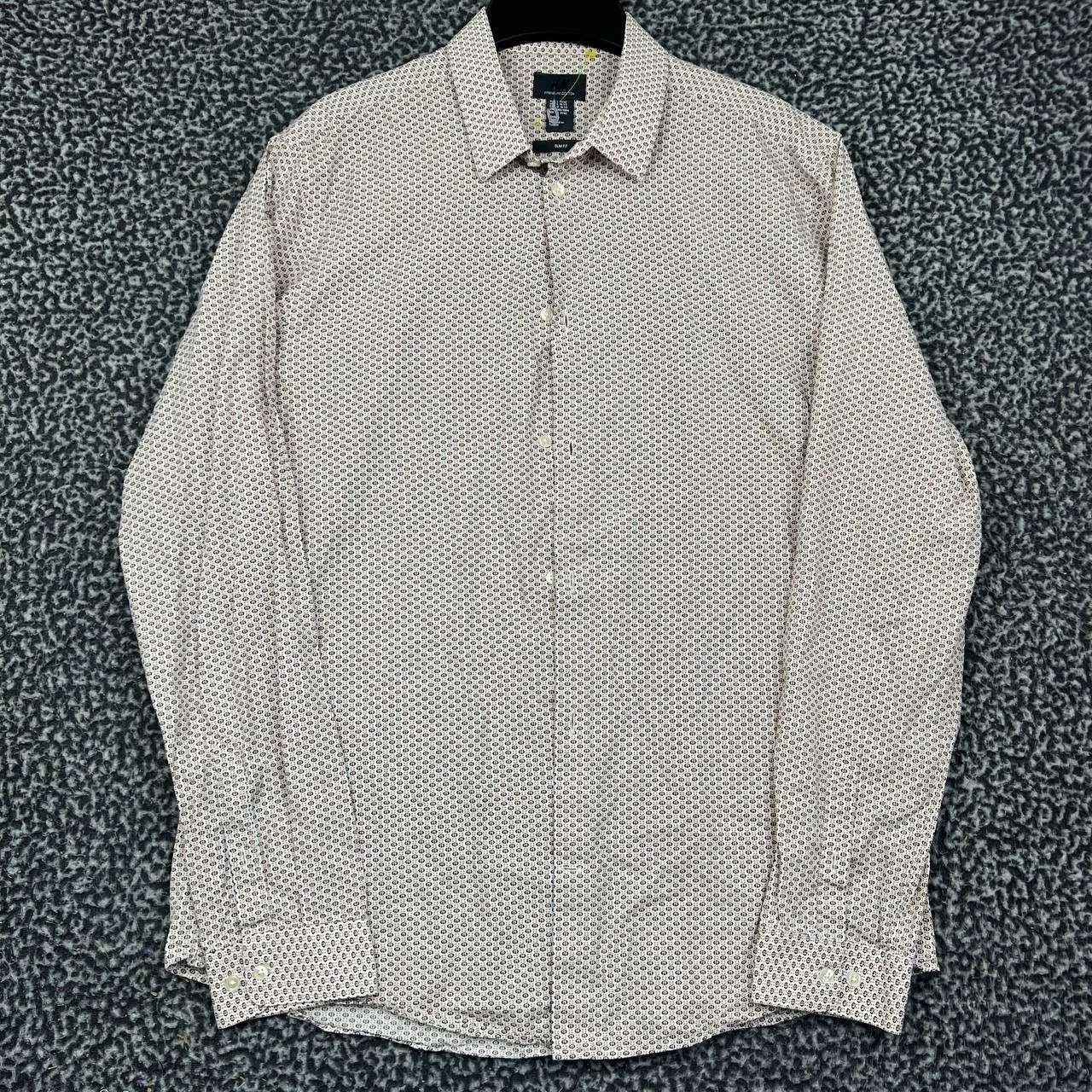 H&M H&M Premium Button Up Shirt L Cotton Men Slim Fit Printed Size US L / EU 52-54 / 3 - 1 Thumbnail
