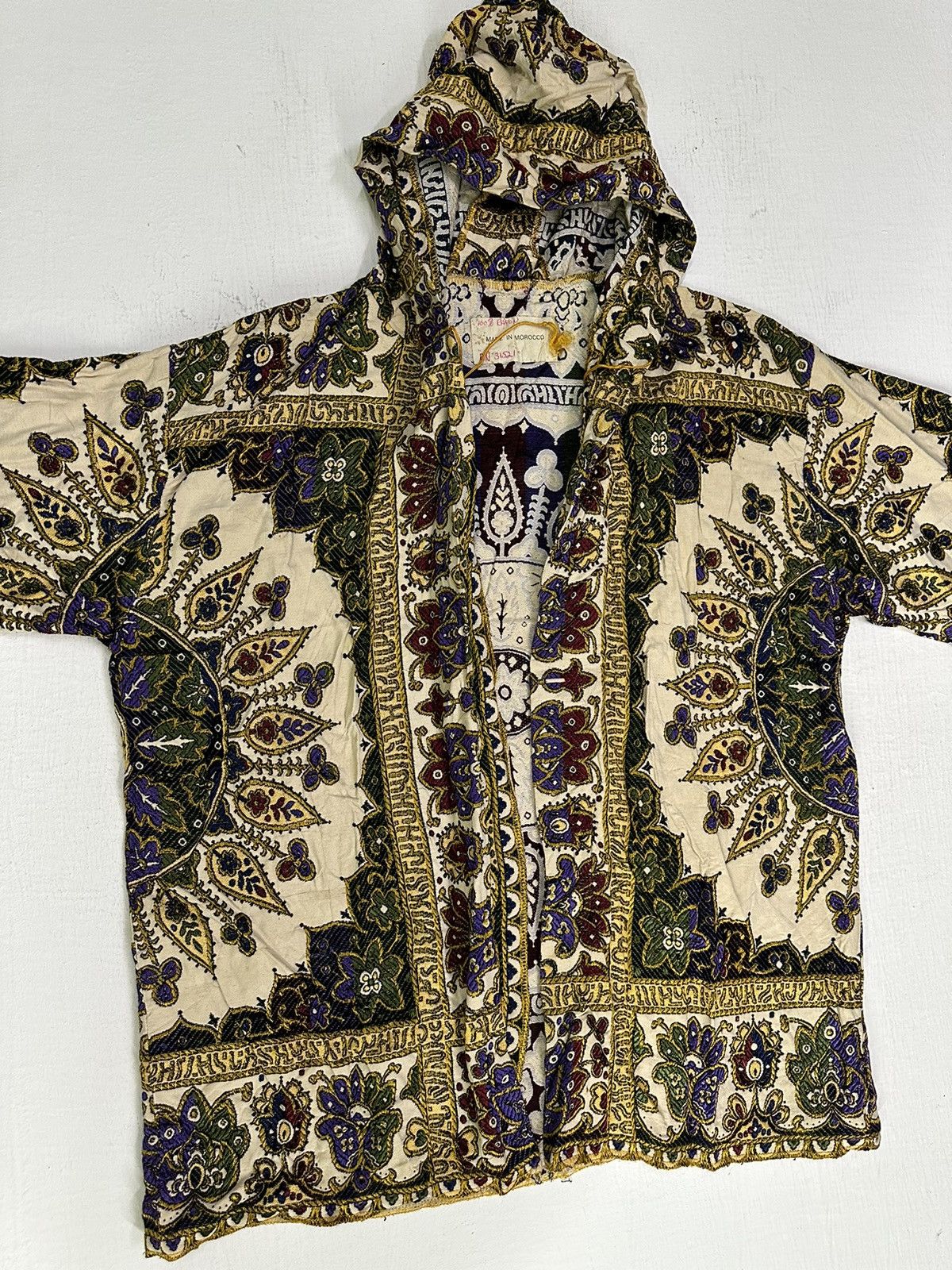 14th Addiction × Other × Vintage Vintage RN31521 Morocco Damask Pattern Rayon Hoodie Size US L / EU 52-54 / 3 - 2 Thumbnail