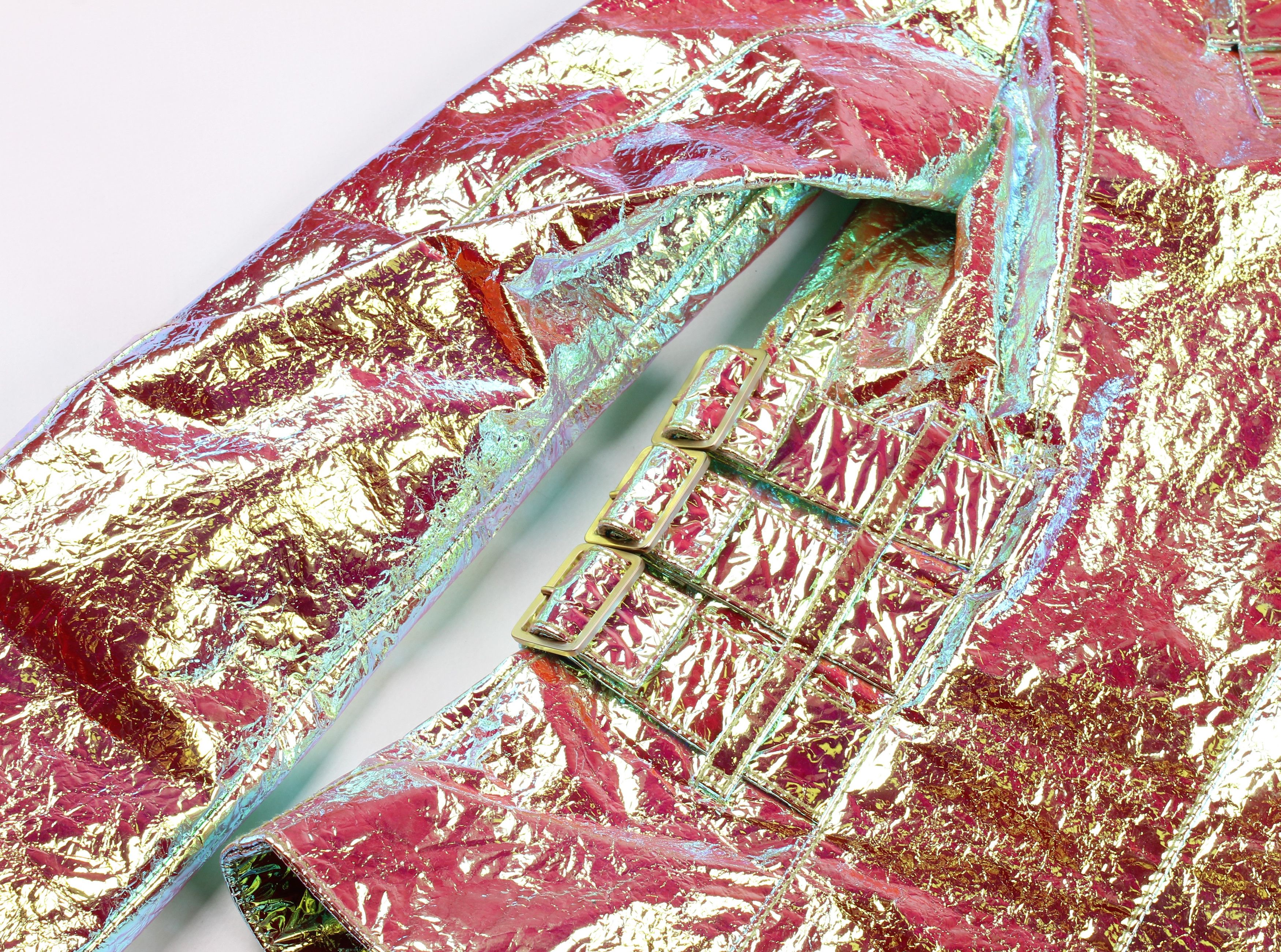 Blumarine Rare Blumarine FW 2012 Sparkle Runway Biker Jacket Size XS / US 0-2 / IT 36-38 - 8 Thumbnail