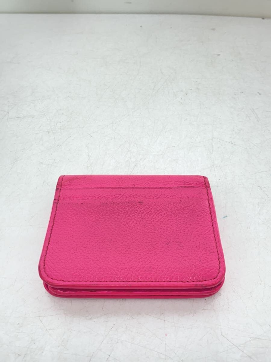 Balenciaga Balenciaga Leather Tri-Fold Wallet Pink Size ONE SIZE - 8 Thumbnail