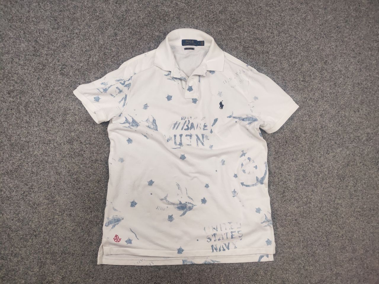 Polo Ralph Lauren Vintage Polo Ralph Lauren Ltd US Navy Anchor Polo T shirt Size US M / EU 48-50 / 2 - 6 Thumbnail
