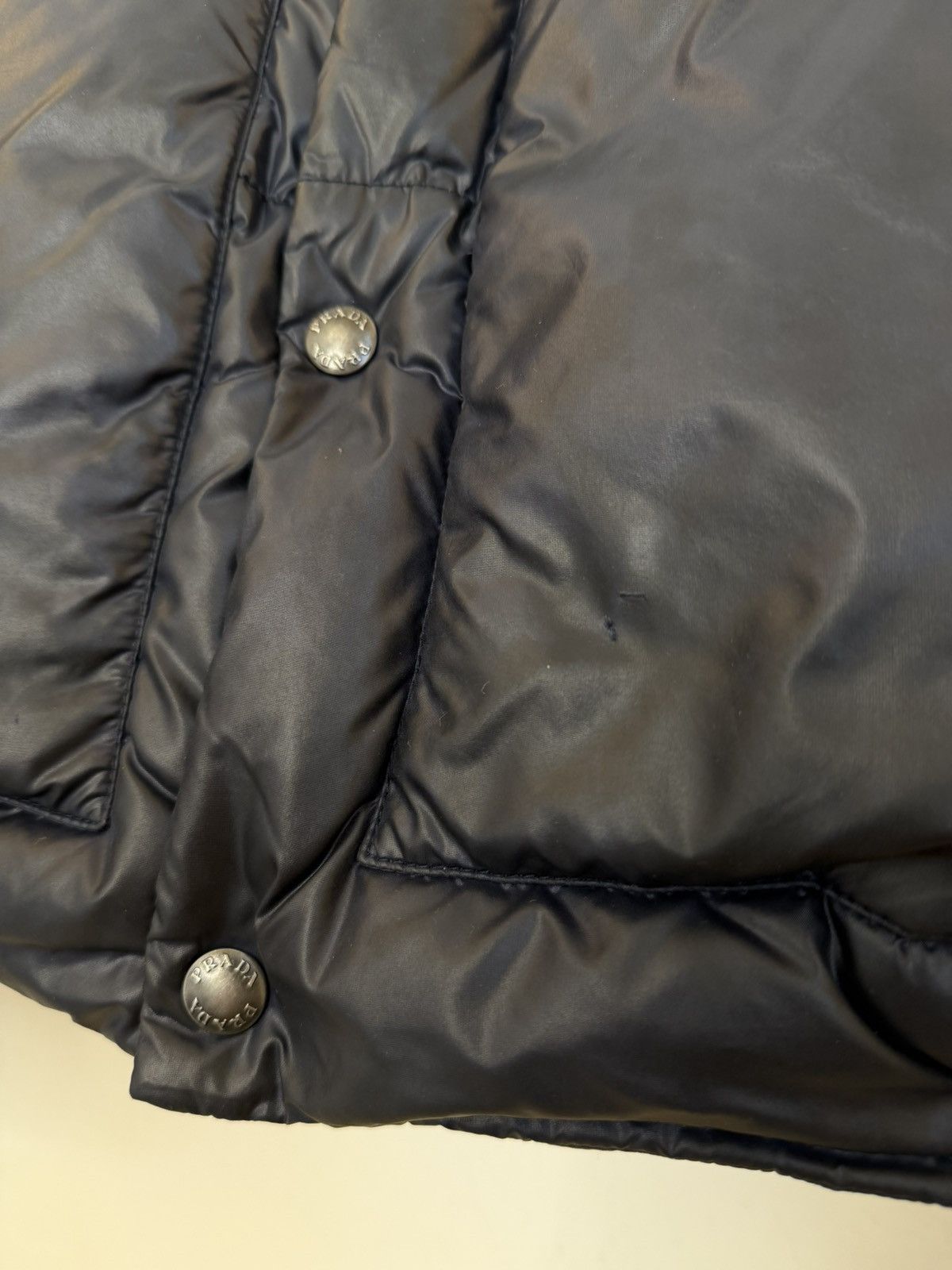 Prada Vintage 00s Prada Puffer Jacket Dark Blue y2k Size M Size US M / EU 48-50 / 2 - 15 Thumbnail