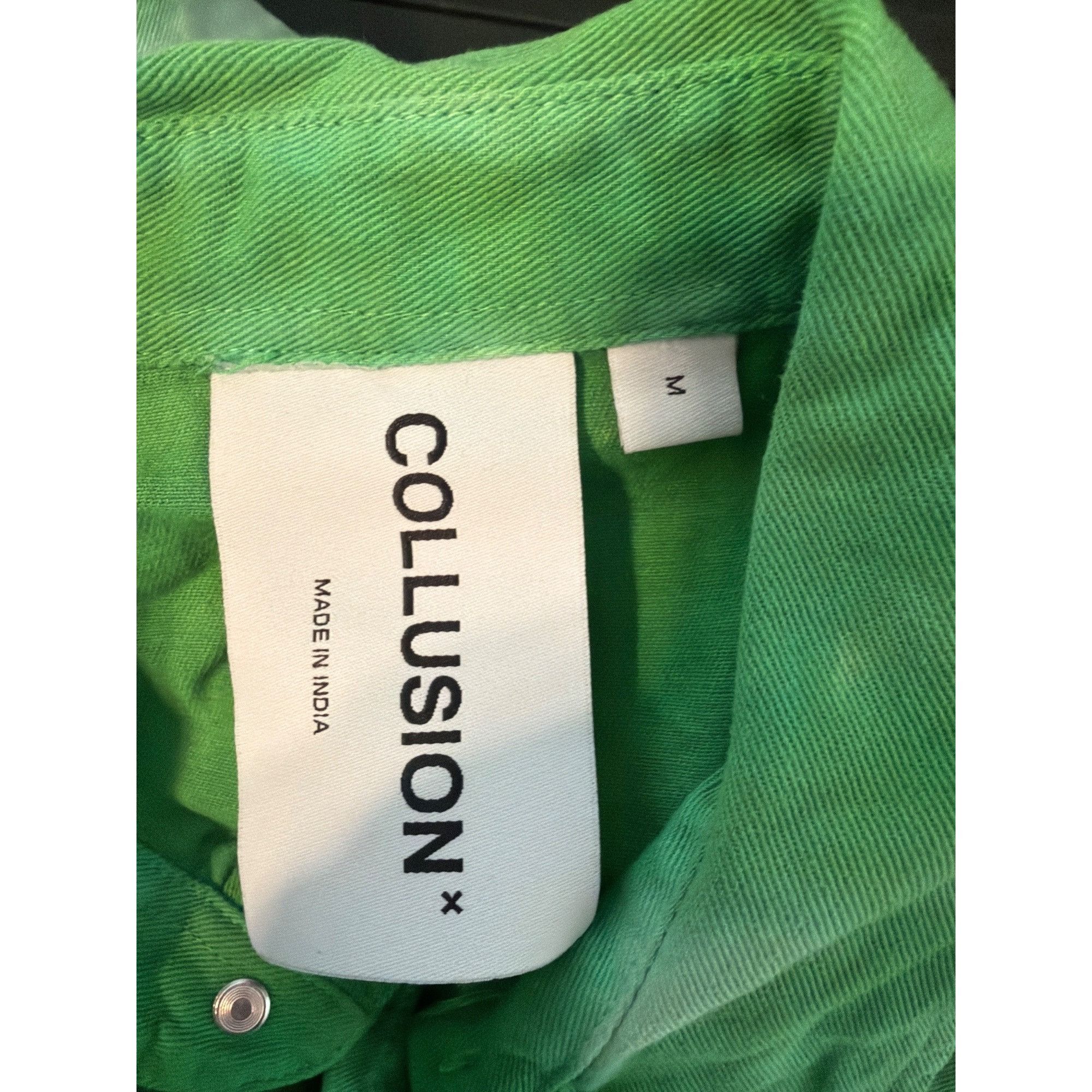Other Collusion Green Tie Dye Button Down Utility Shirt Denim Jack Size US M / EU 48-50 / 2 - 5 Thumbnail