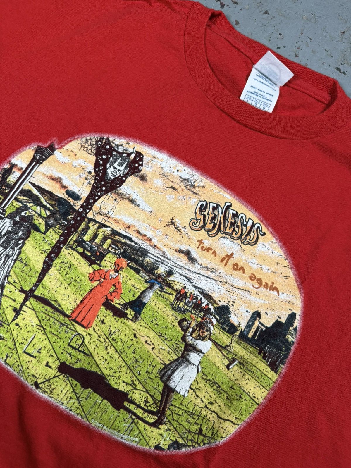 Other Vintage Genisis Turn It On Again Band Tee Size US L / EU 52-54 / 3 - 2 Thumbnail