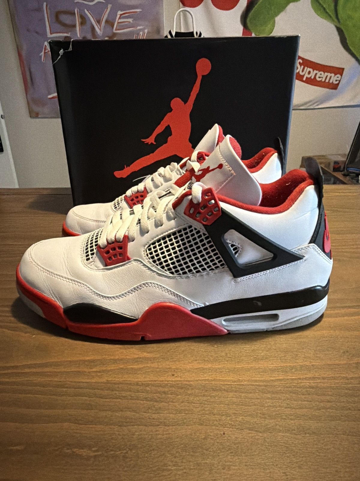 Jordan Brand Jordan 4 Fire Red 2020 Size US 13 / EU 46 - 4 Thumbnail
