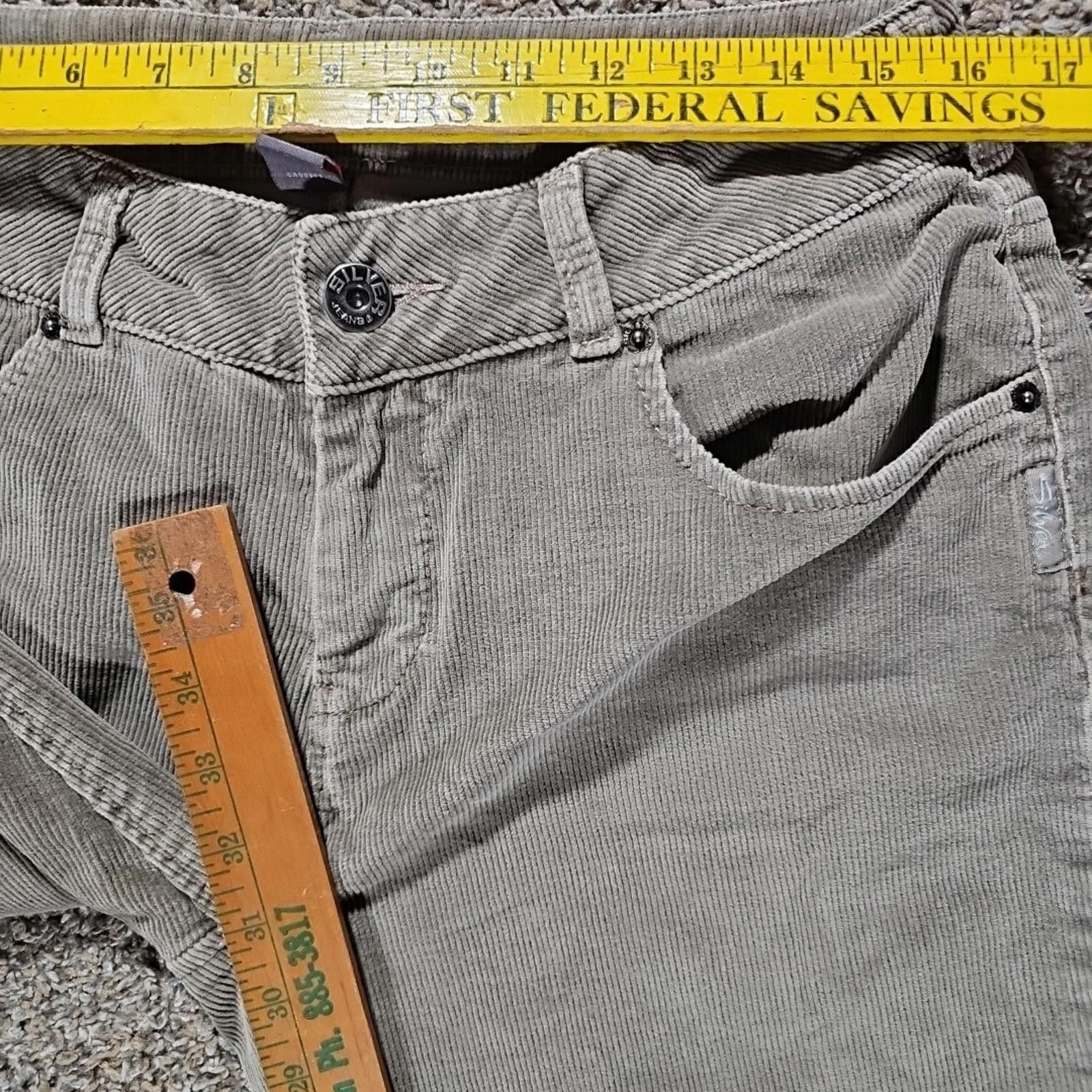 Silver Jeans Co. Silver Jeans Corduroy Womens Flared Pants 32x32 Size 32" / US 10 / IT 46 - 4 Thumbnail