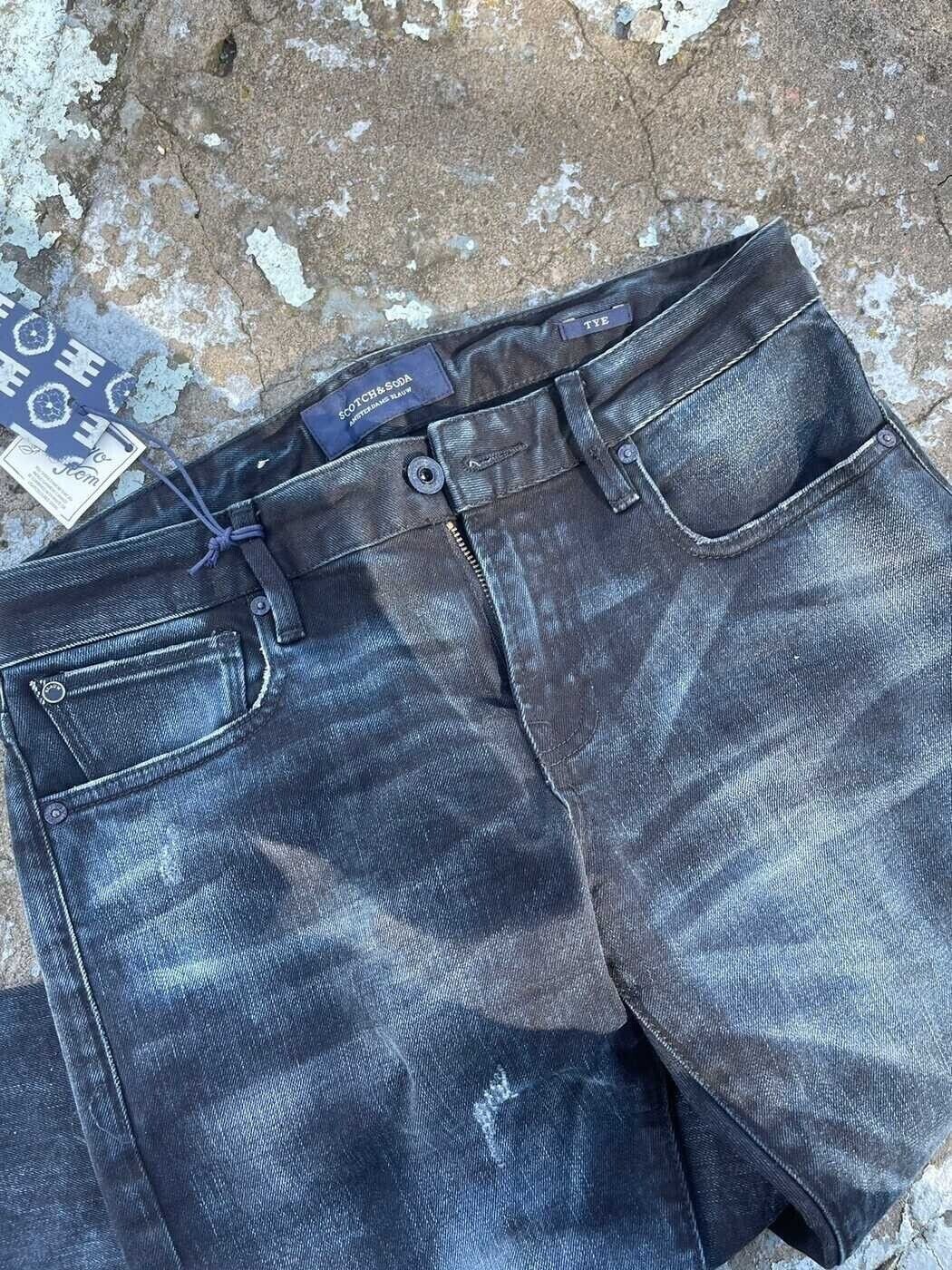 Scotch & Soda Dark Washed Blue Skinny Fit Scotch&Soda Slim Size US 32 / EU 48 - 3 Thumbnail