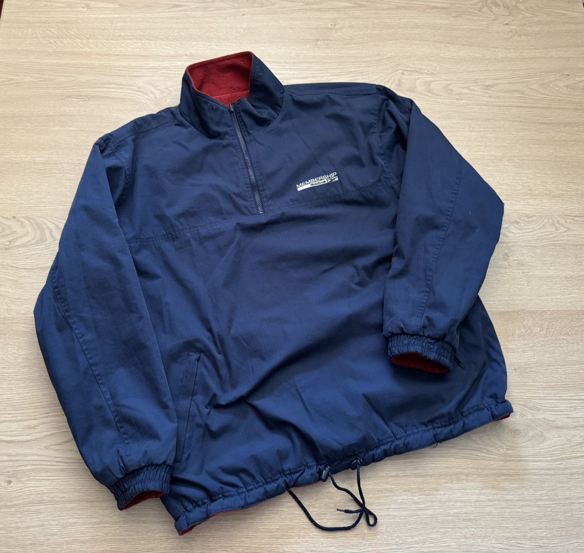Reebok Vintage 90’s Reebok Reversible Navy/Red Jacket Size US L / EU 52-54 / 3 - 1 Thumbnail