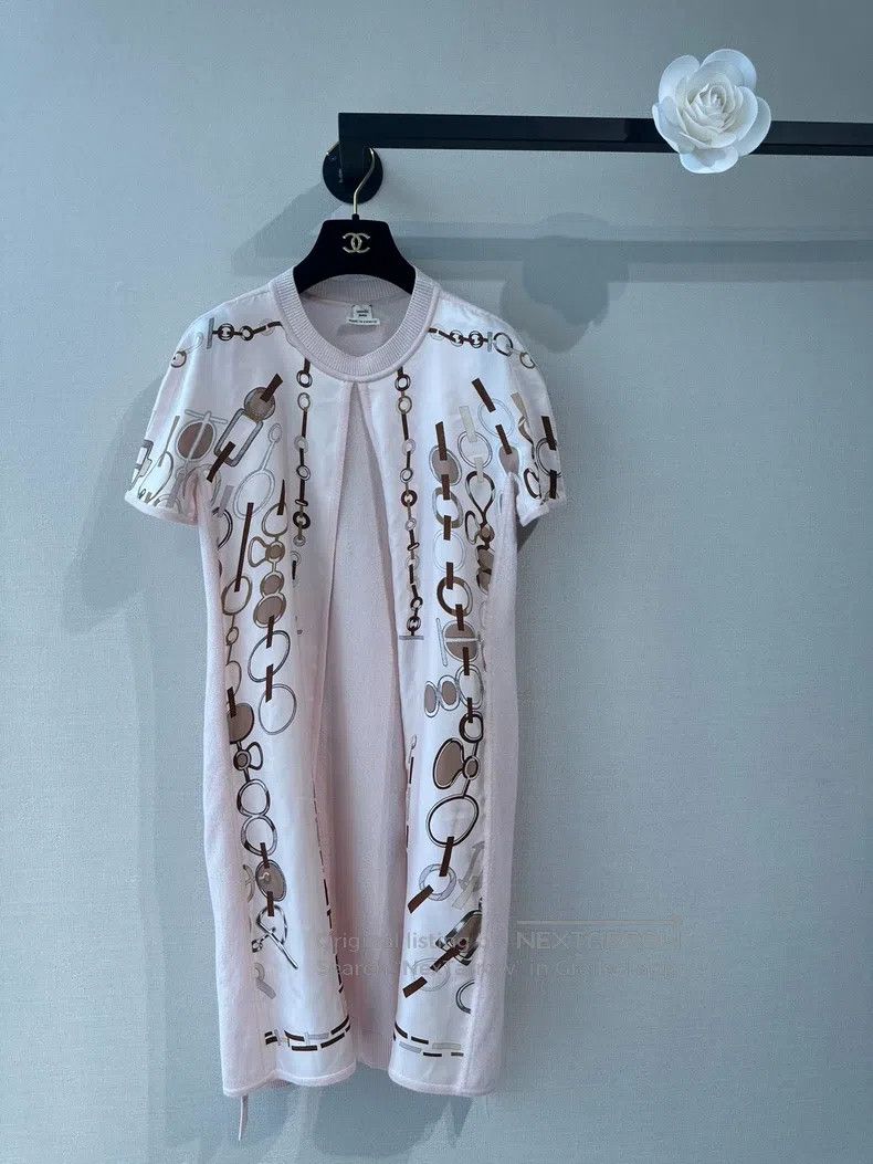Hermes Hermes String music real silk and cashmere blend dress Size XS / US 0-2 / IT 36-38 - 1 Thumbnail