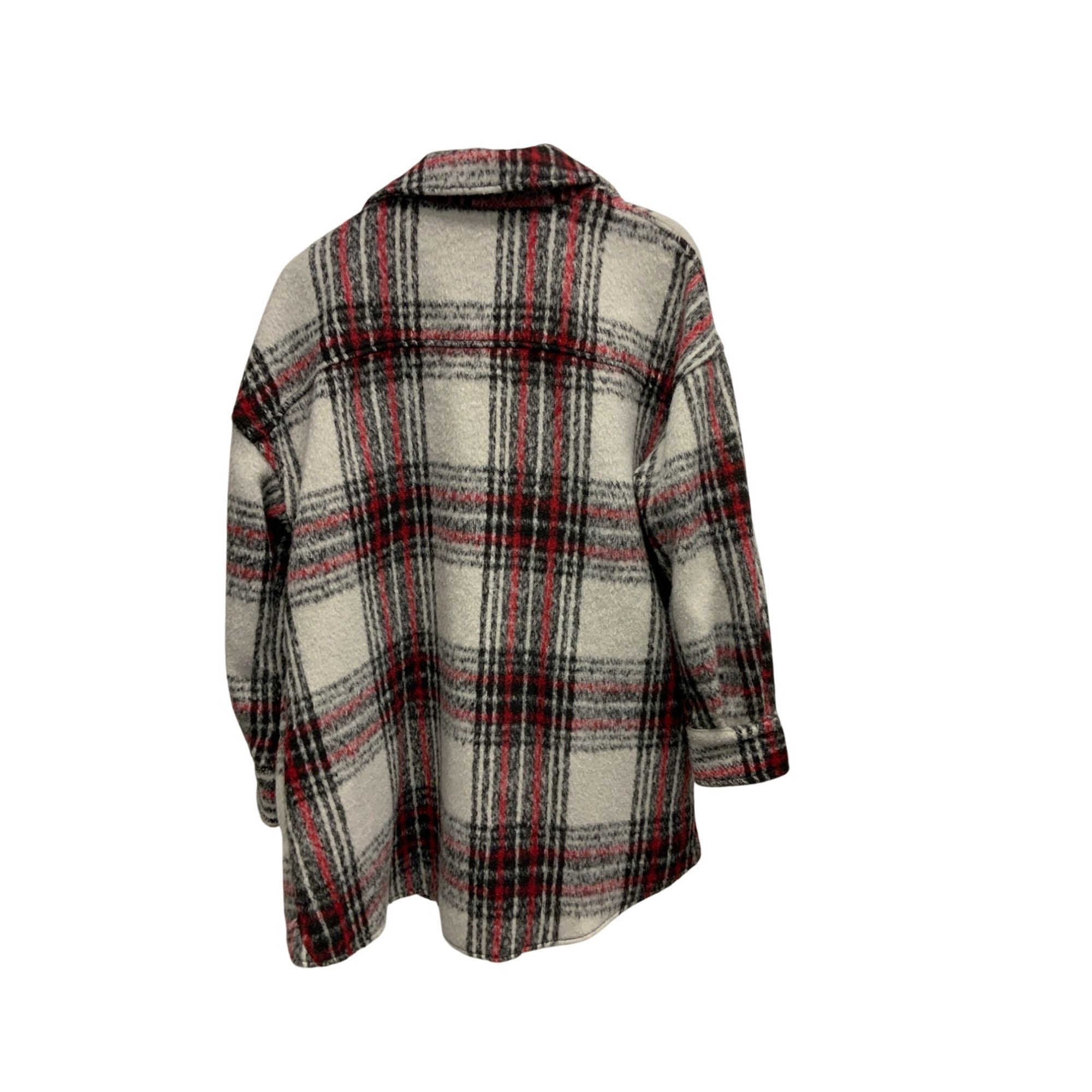 Other Bagatelle Plaid Shacket Jacket Red Black Grey Size XS / US 0-2 / IT 36-38 - 3 Thumbnail