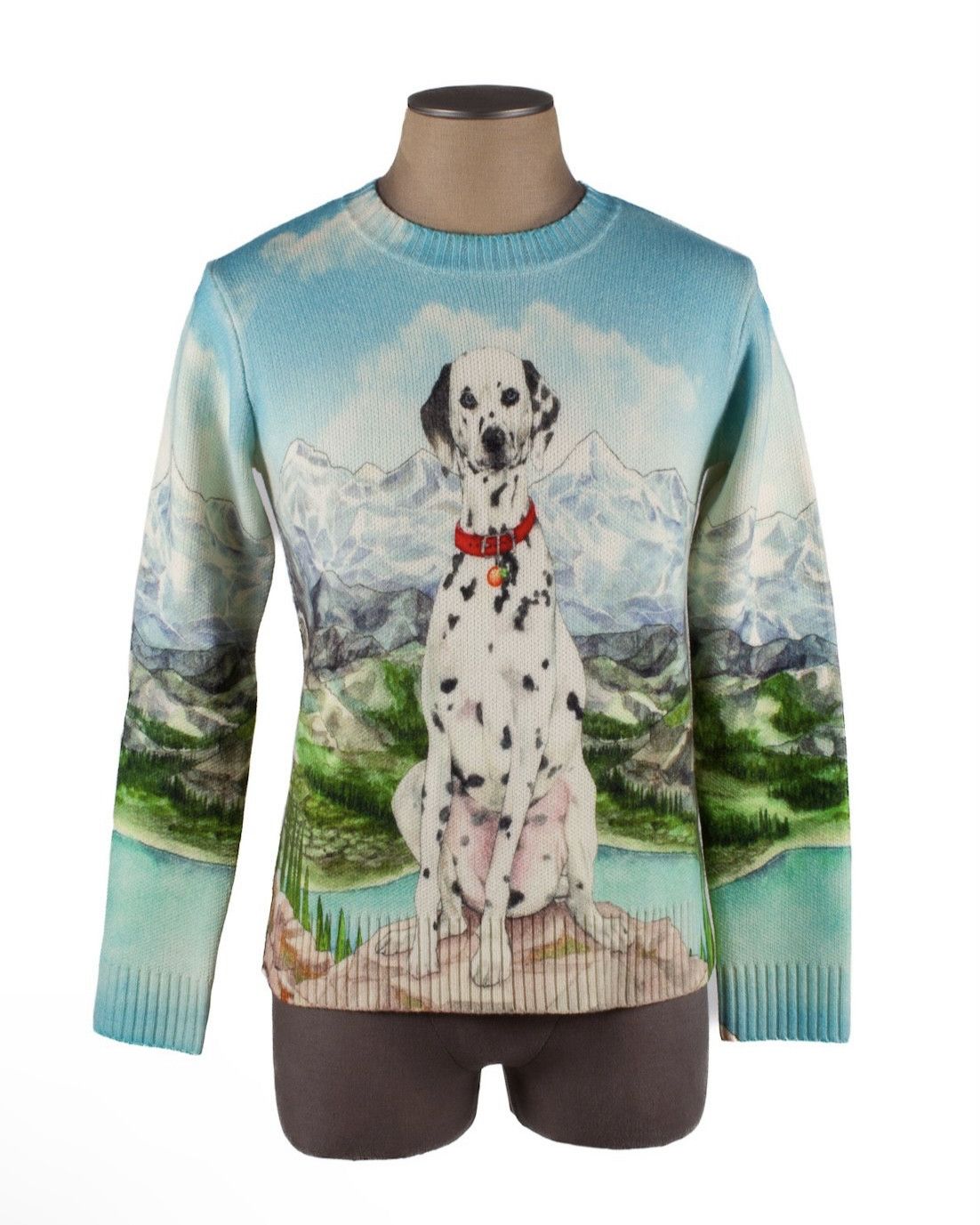 image of Casablanca Multicolor Cashmere Blend Dalmatian Sweater, Men's (Size Medium)