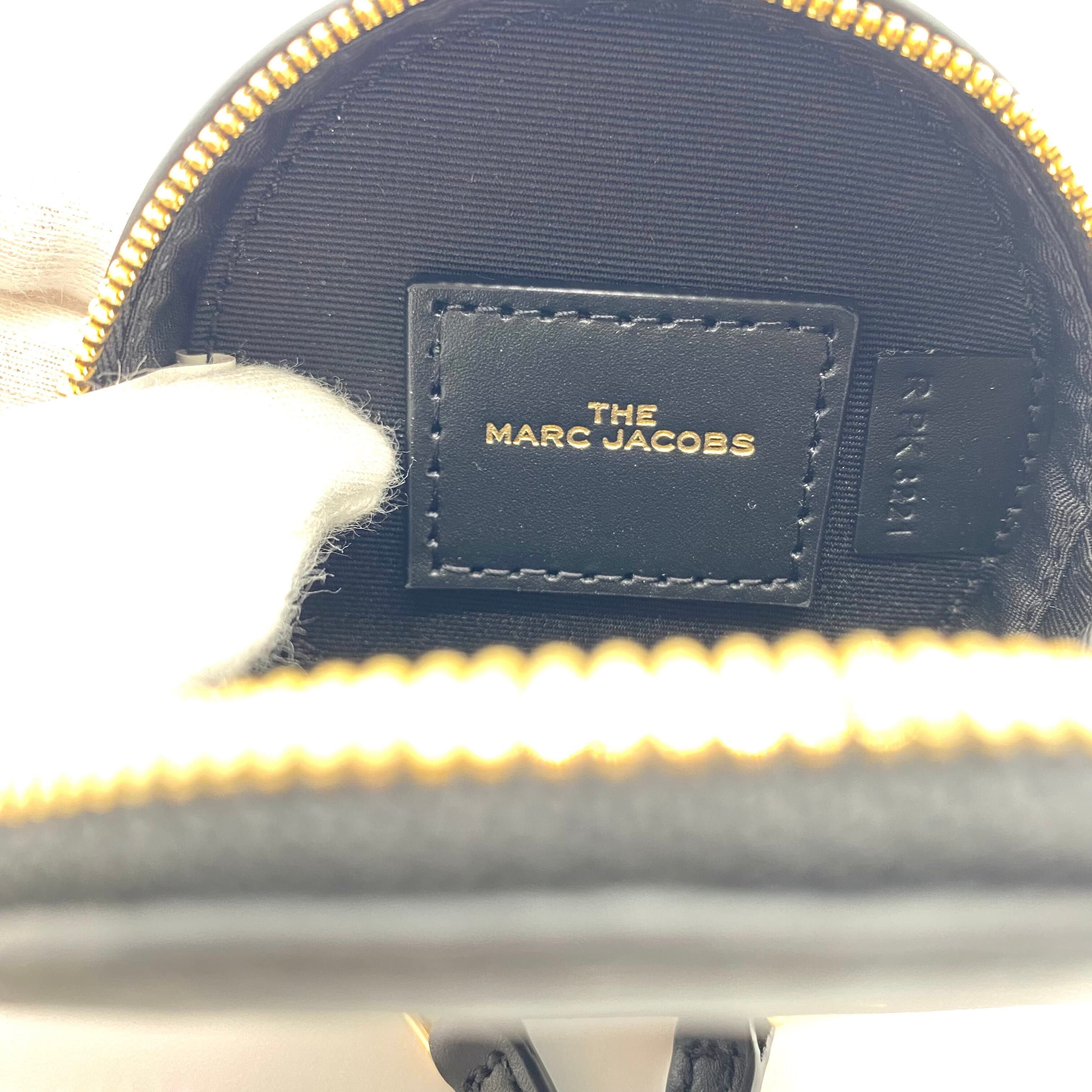 Marc Jacobs MARC JACOBS Leather Coin Case Black/Gold Size ONE SIZE - 5 Thumbnail