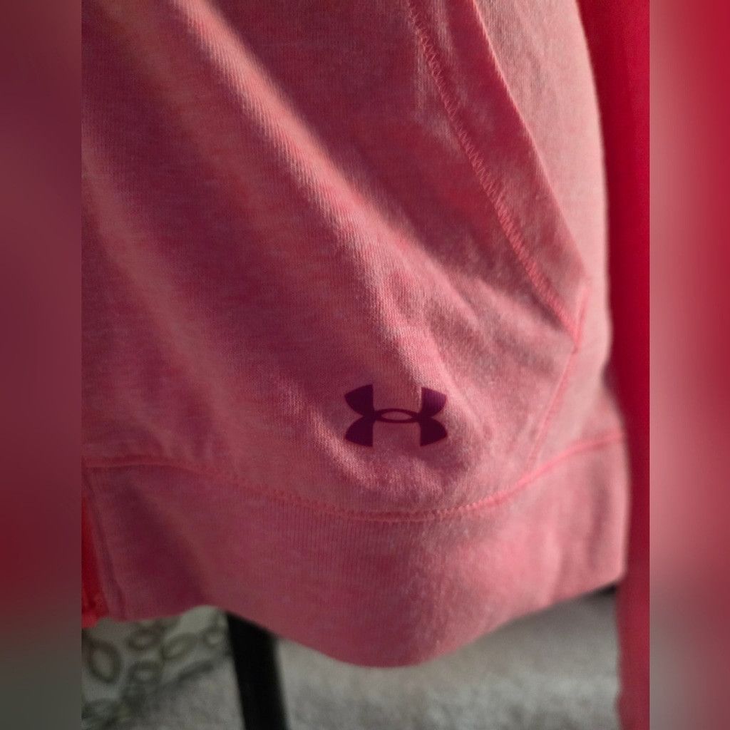 Under Armour Under Armour Orange and Pink Zip-Up Hoodie Size L / US 10 / IT 46 - 2 Thumbnail