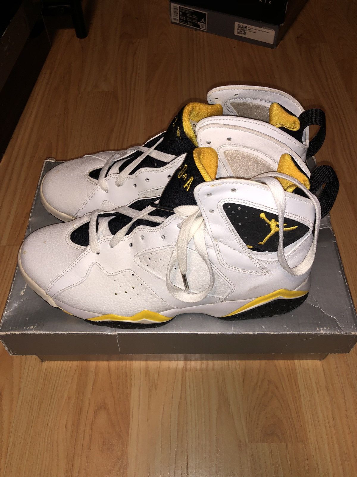 Nike Air Jordan 7 Retro Varsity Yellow Size - 10 Size US 10 / EU 43 - 2 Thumbnail