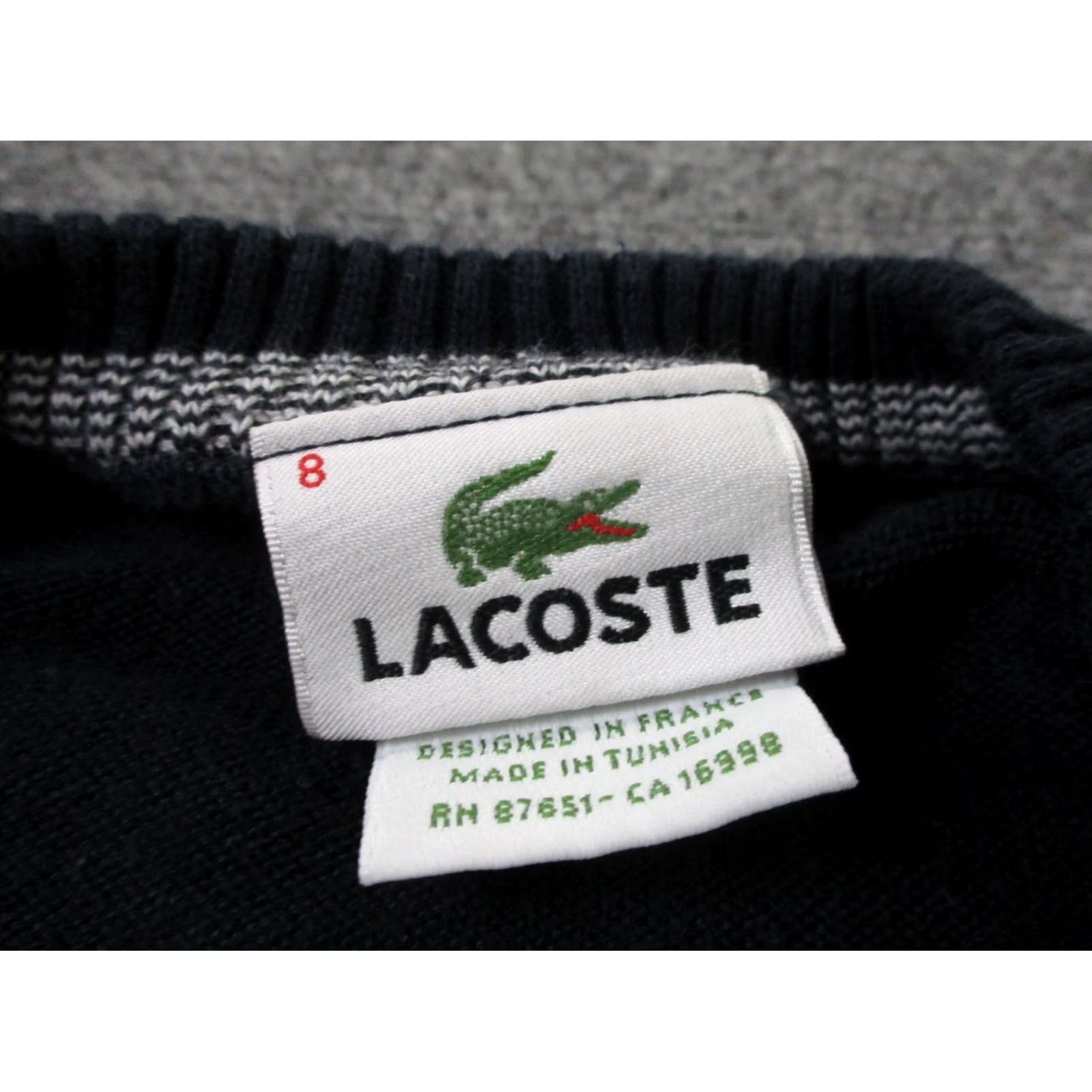Lacoste Lacoste Sweater Mens 2XL Blue Pullover Logo Vintage? No, Solid Knit V-Neck Casual Golf Size US XXL / EU 58 / 5 - 6 Thumbnail