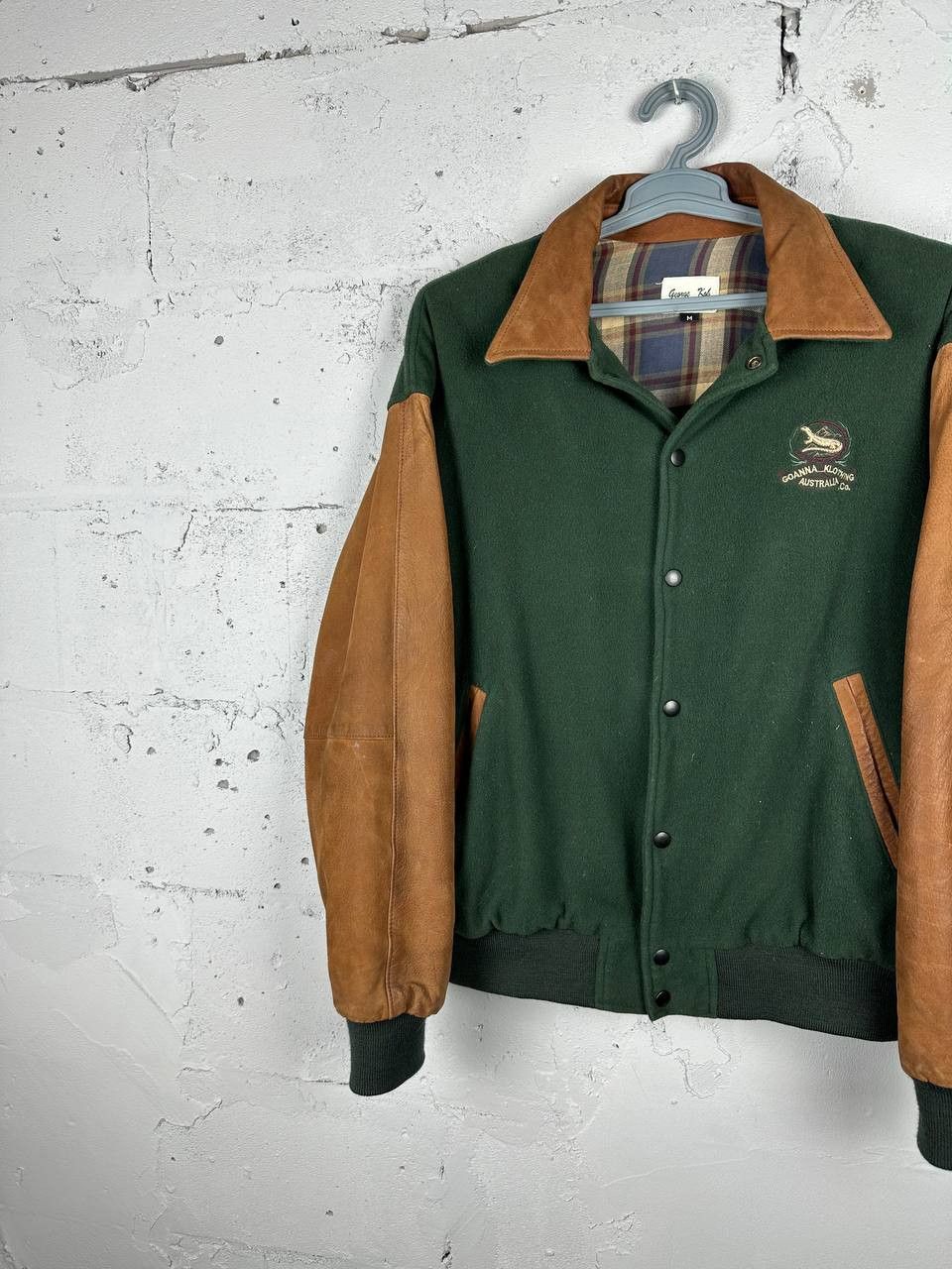 Vintage Vintage Made In Australia Trucker Varsity Jacket Leather Size US L / EU 52-54 / 3 - 4 Thumbnail