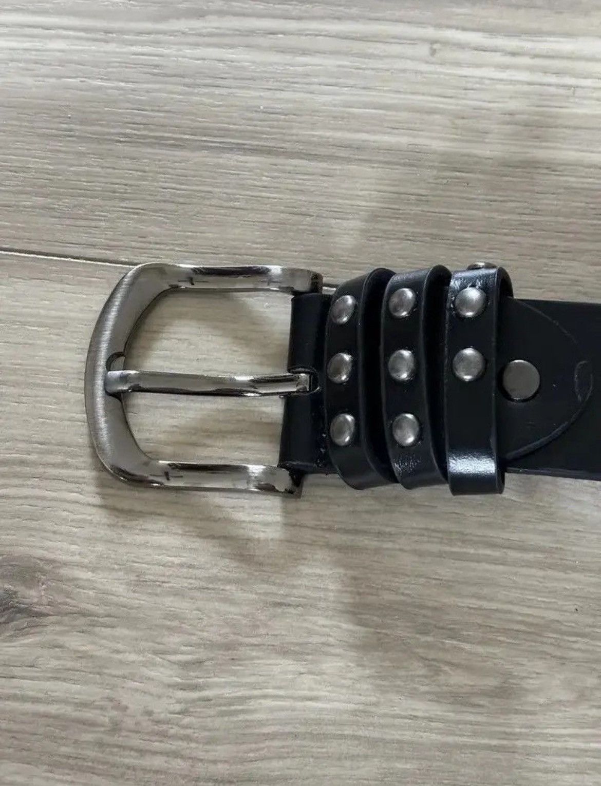 Japanese Brand × Vintage H1 - Vintage Rock Studded Belt (black) Size 32 - 2 Thumbnail