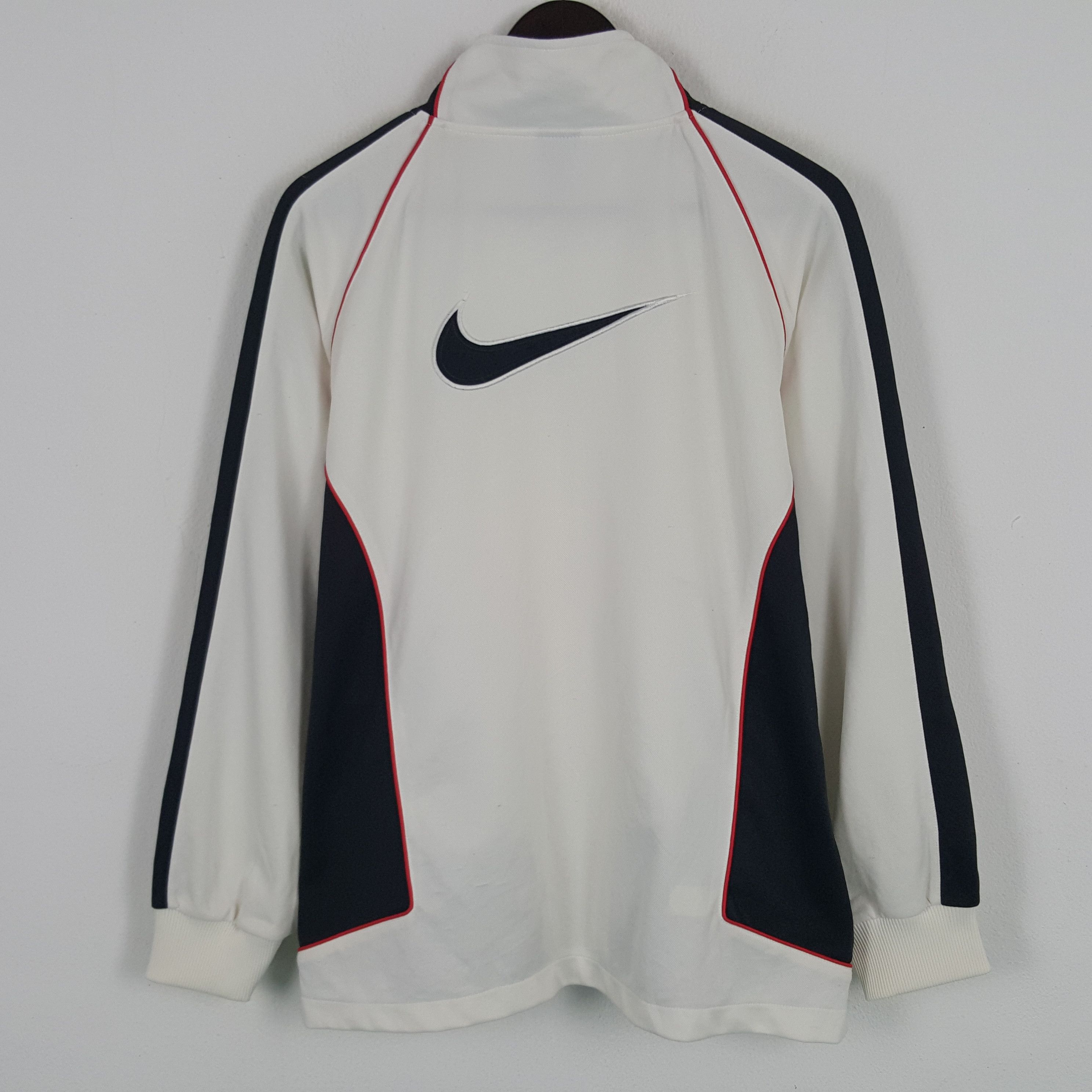 Nike × Vintage Vintage Nike Swoosh Embroidery Logo Zipper Jacket Size US L / EU 52-54 / 3 - 1 Thumbnail