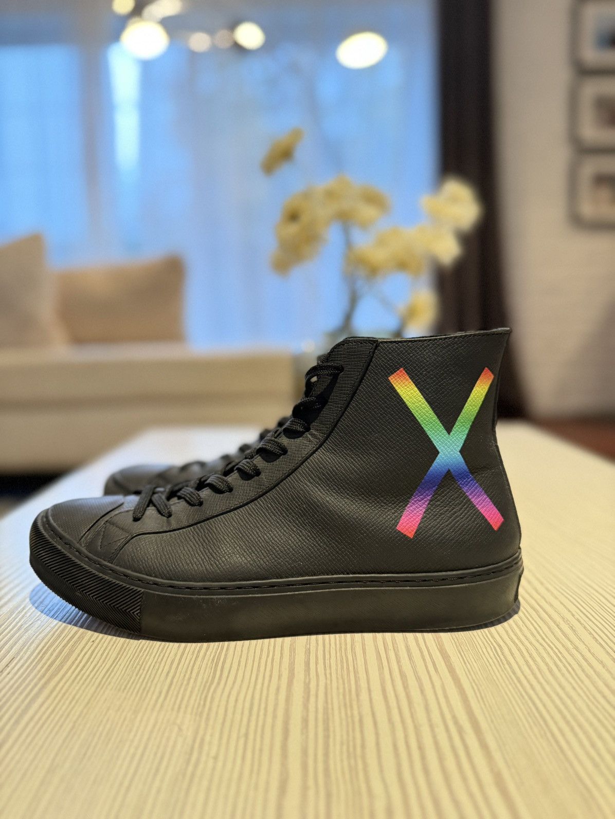 Louis Vuitton Louis Vuitton High-Top Sneakers by Virgil Abloh (SS19) Size US 8 / EU 41 - 2 Thumbnail