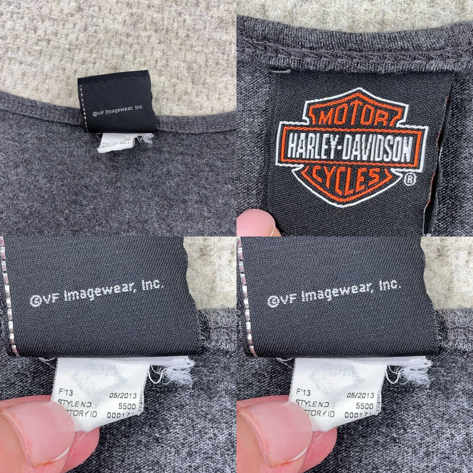 Harley Davidson Harley-Davidson Graphic Tank Top Men XL Gray Biker Eagle Flames 80s Motorcycles Size US XL / EU 56 / 4 - 8 Thumbnail