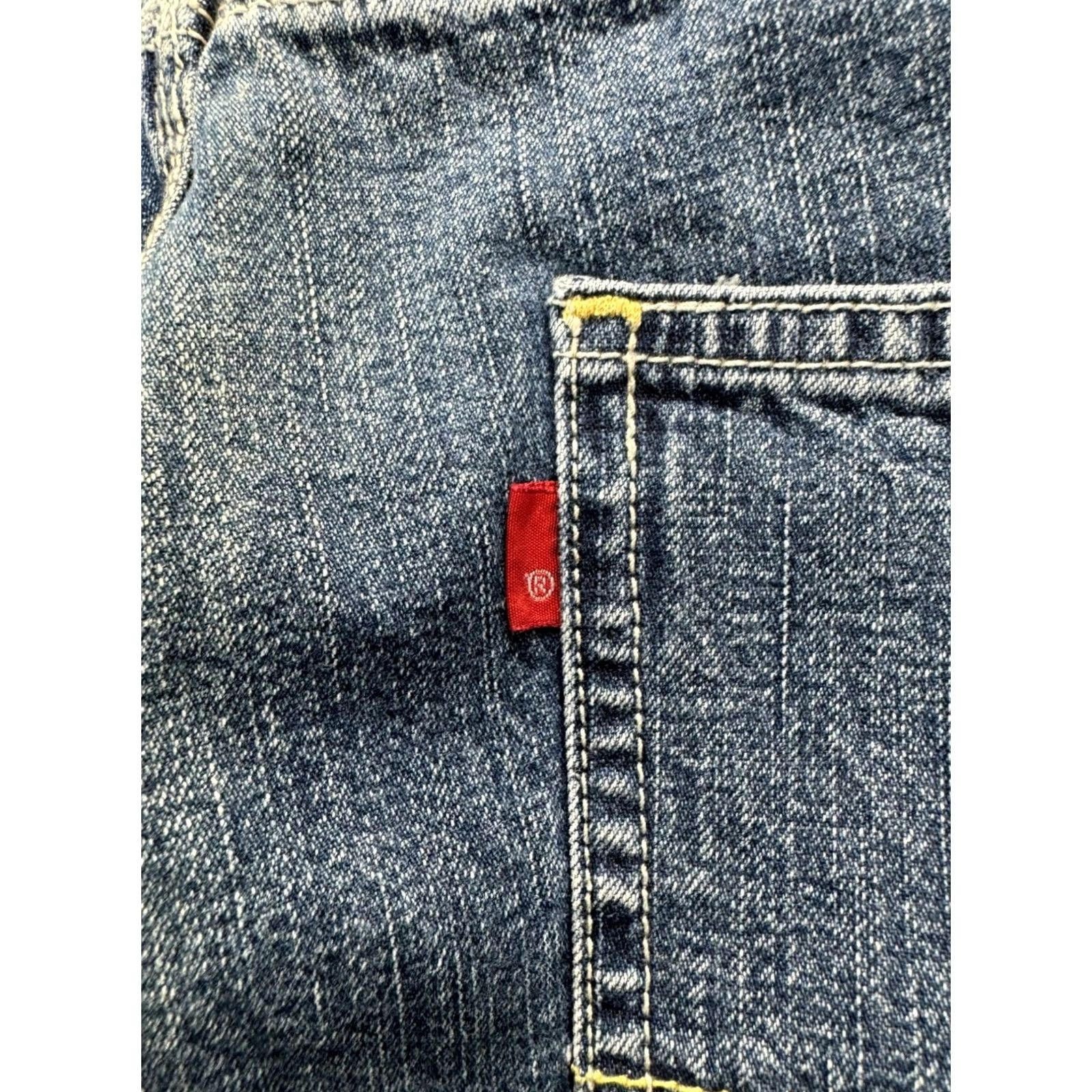 Vintage Levi’s Carpenter Jeans Men’s 36x34 Blue Straight 42 1/2in Length Inseam 32in Waist 16in Pre-Owned Like New Mens Size US 36 / EU 52 - 4 Thumbnail