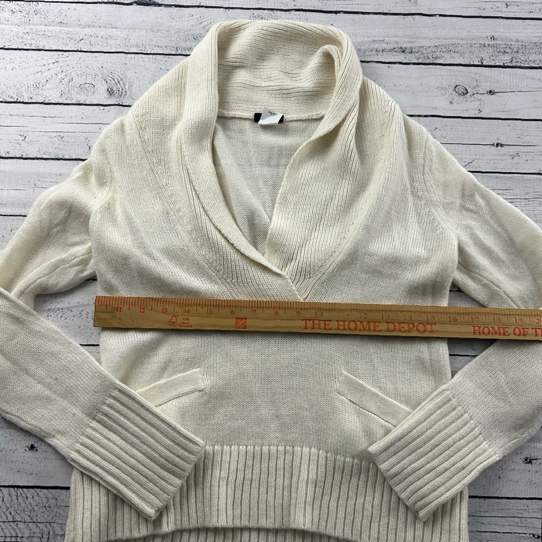 J.Crew J.Crew Alpaca Merino Wool Blend Sweater Womens Small Ivory Pullover Knit Casual 90s Size S / US 4 / IT 40 - 4 Thumbnail