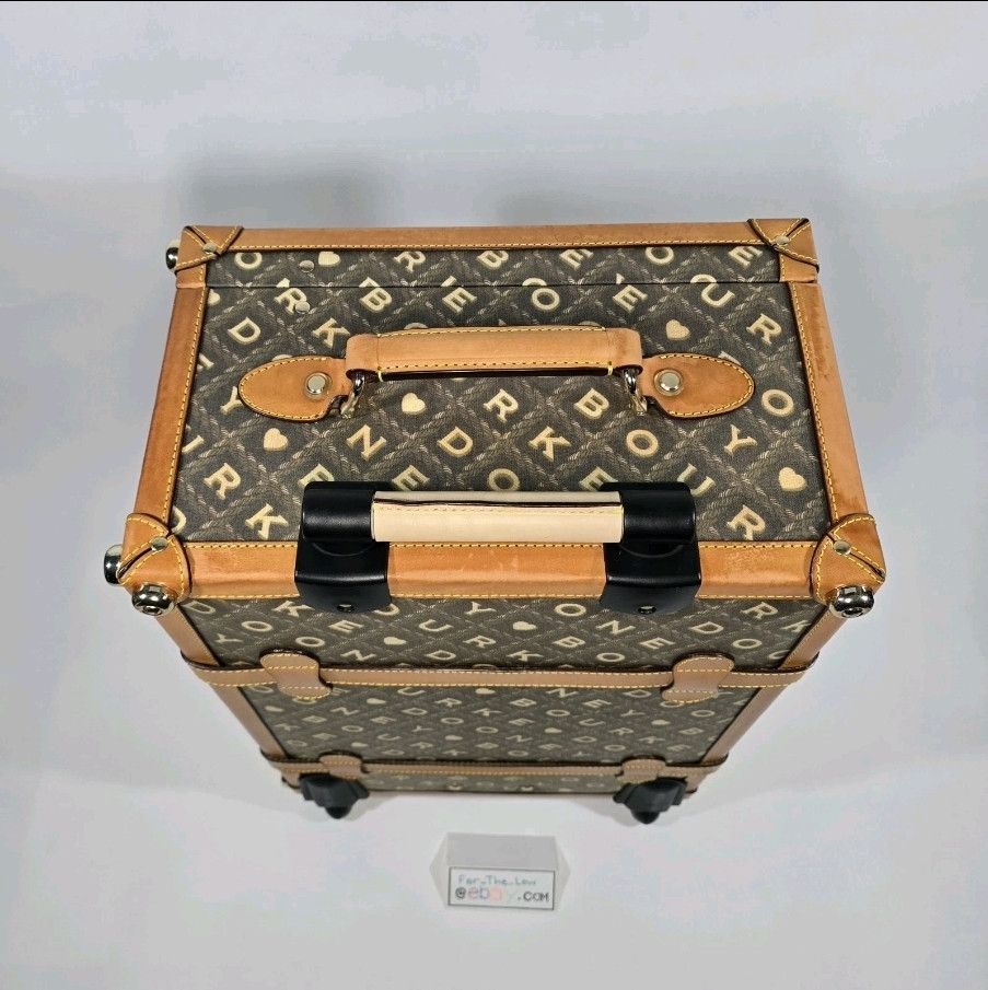 Dooney & Bourke Rare Vintage DOONEY & BOURKE Carry-on Rolling Luggage Trunk Size ONE SIZE - 6 Thumbnail
