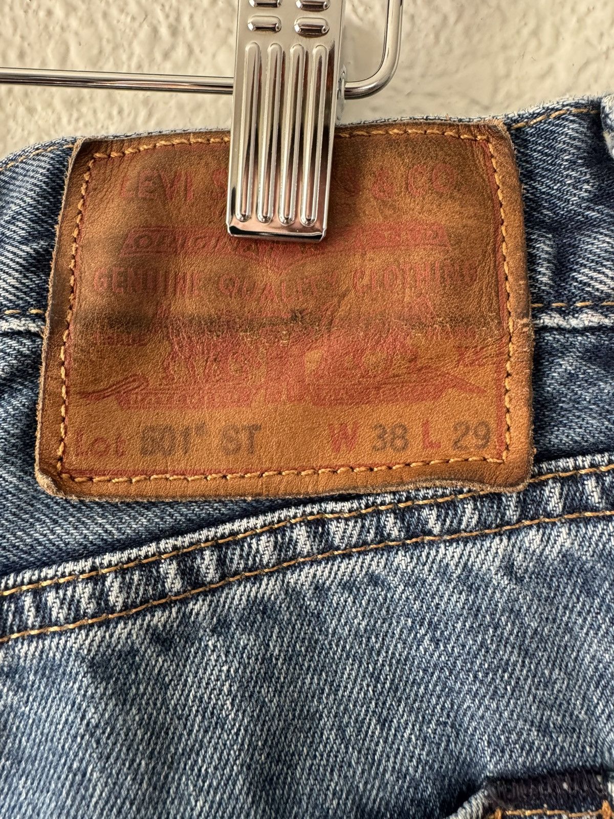 Levi's Levi’s Premium 501 ST Selvedge Jeans W38 L29 (Blank Red Tab) Size US 38 / EU 54 - 5 Thumbnail