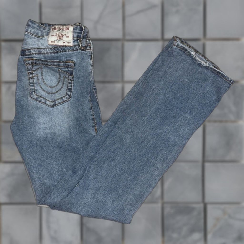 True Religion VINTAGE True Religion Becca Jeans Women’s 28x34 Bootcut Medium Wash Denim Blue 90s Womens Size 28" / US 6 / IT 42 - 1 Thumbnail