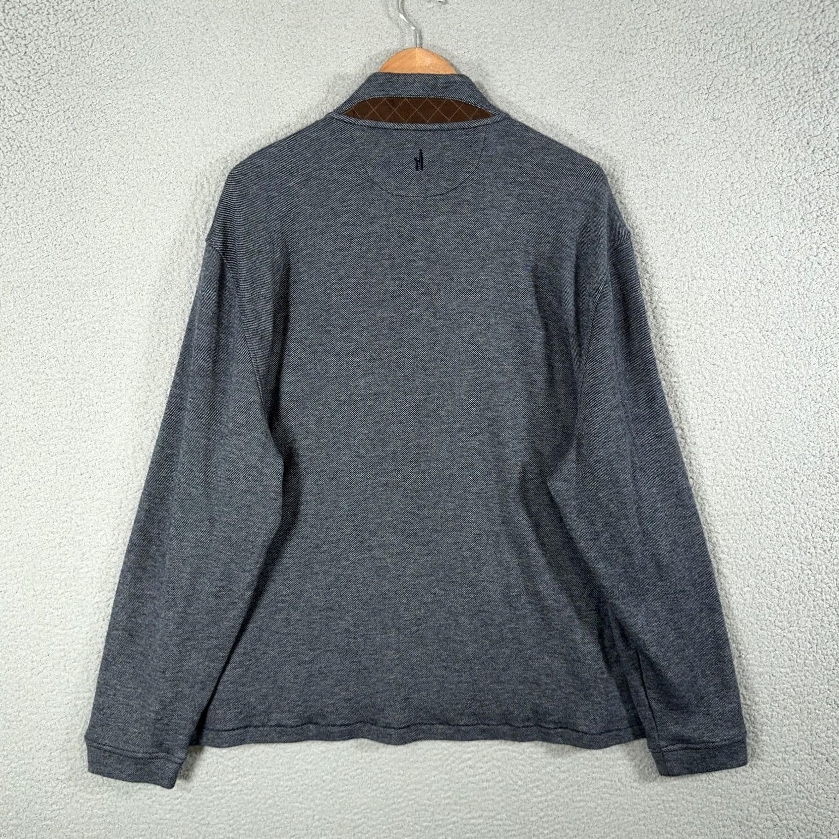 johnnie-O Johnnie-O Merino Wool Cashmere Sweater Mens 2XL Navy Mock Neck 1/4 Zip Pullover Size US XXL / EU 58 / 5 - 5 Thumbnail