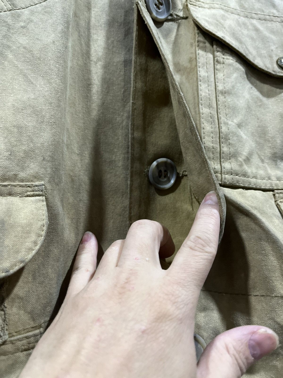 Filson Rare Vintage 80s Filson Tin Cloth Field Jacket Rugged Style Size US L / EU 52-54 / 3 - 13 Thumbnail