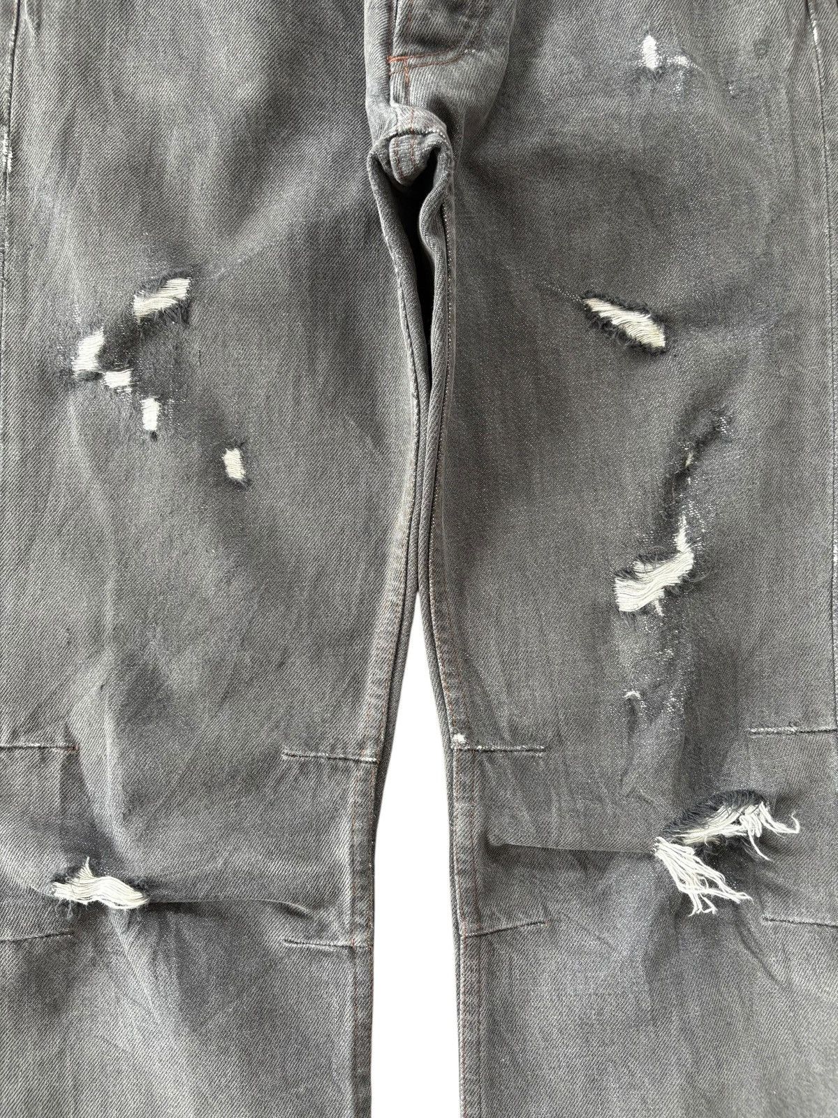 RIPVANWINKLE Vintage Ripvanwinkle Button Fly Distressed Flare Jeans Size US 29 - 3 Thumbnail