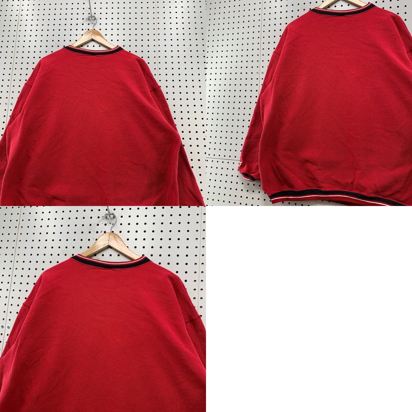 Champion Vintage Champion Red Knit Sweatshirt Long Sleeve Men XL 26x28 90s Crew Neck Pullover reverse Weave Size US XL / EU 56 / 4 - 9 Thumbnail