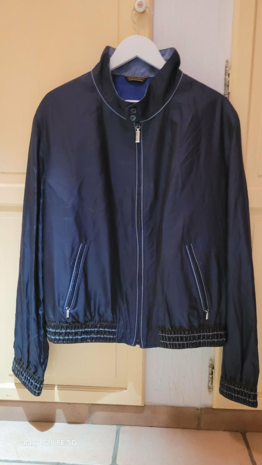 Zilli ZILLI Silk Bomber Jacket – Made in France (Luxury / Rare) Size US XL / EU 56 / 4 - 1 Thumbnail