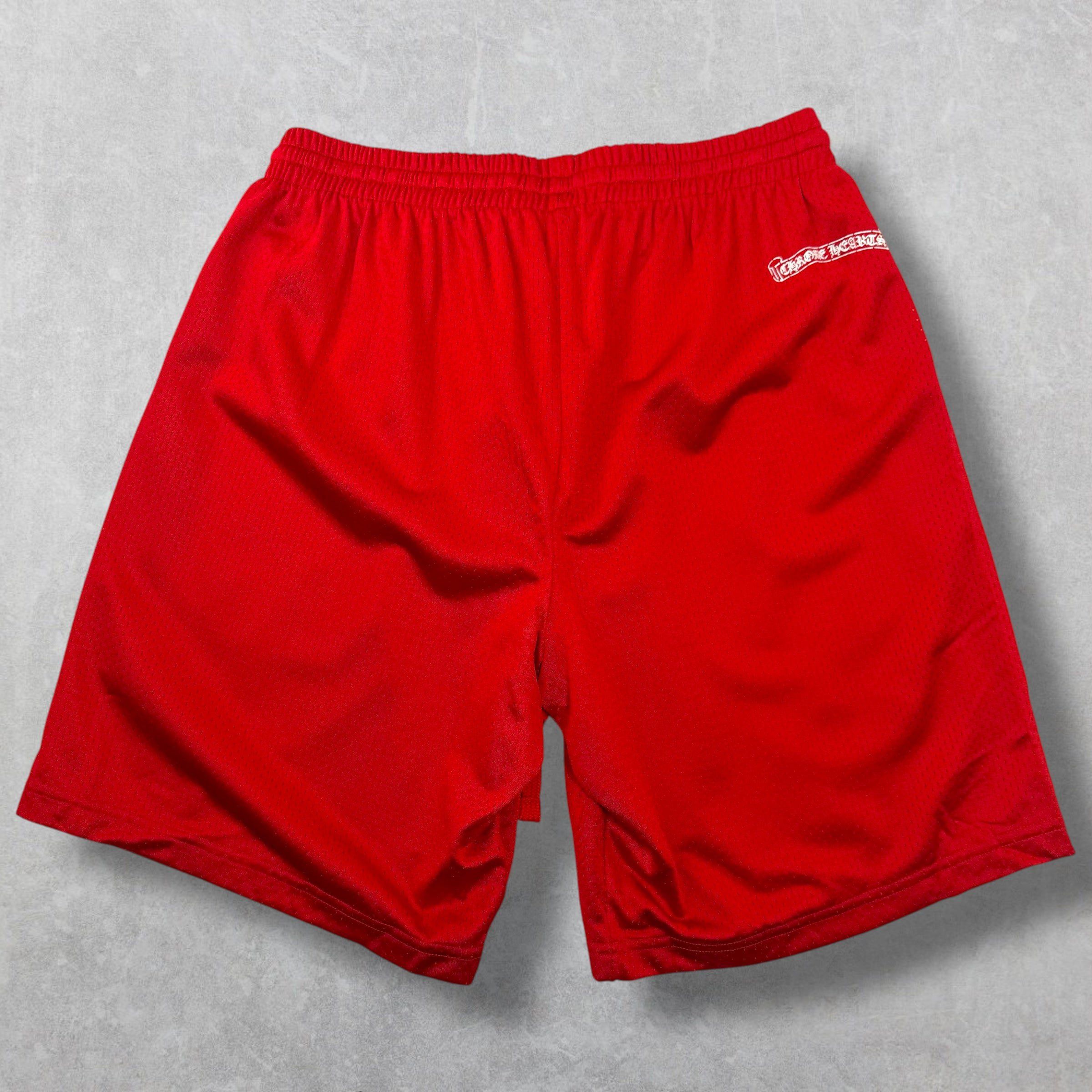 Chrome Hearts Chrome Hearts Matty Boy Red Mesh Shorts L Size US 32 / EU 48 - 2 Thumbnail