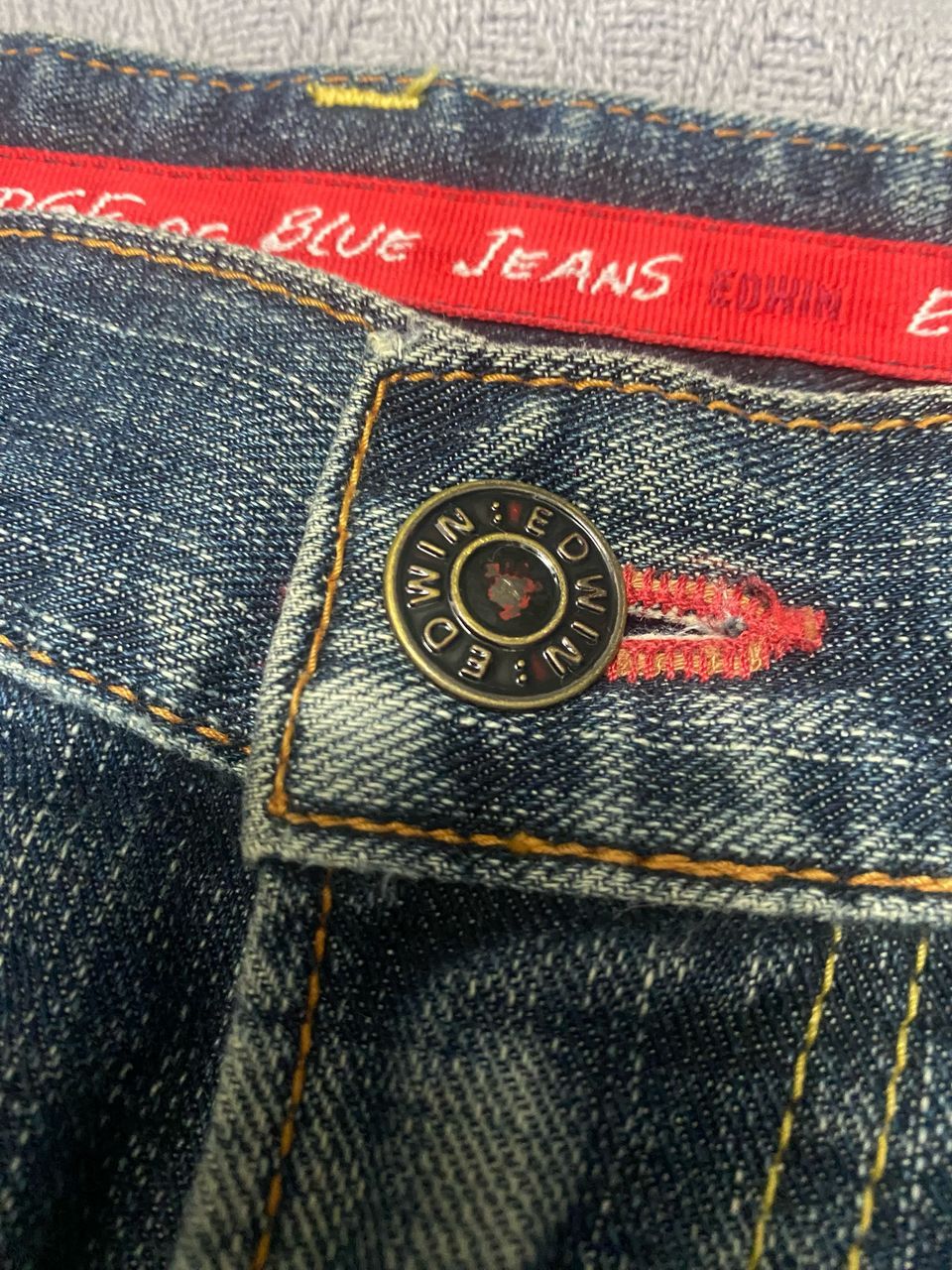 Edwin 💥BEST OFFER💥VINTAGE EDWIN EDGE BLUE DENIM Size US 34 / EU 50 - 15 Thumbnail