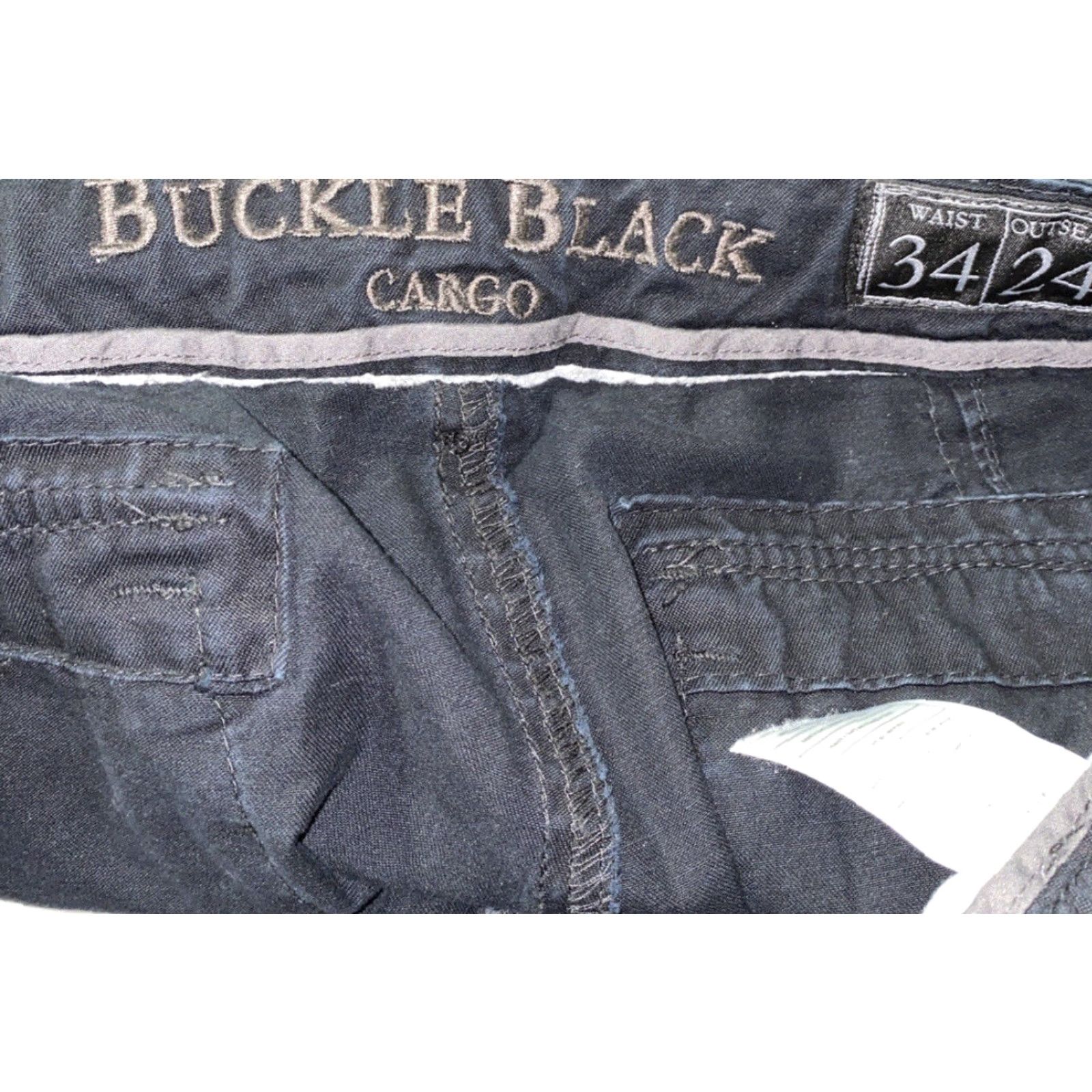 Buckle Black Buckle Black Cargo Shorts Men Size 34 Black Casual Cotton Linen Size US 34 / EU 50 - 5 Thumbnail