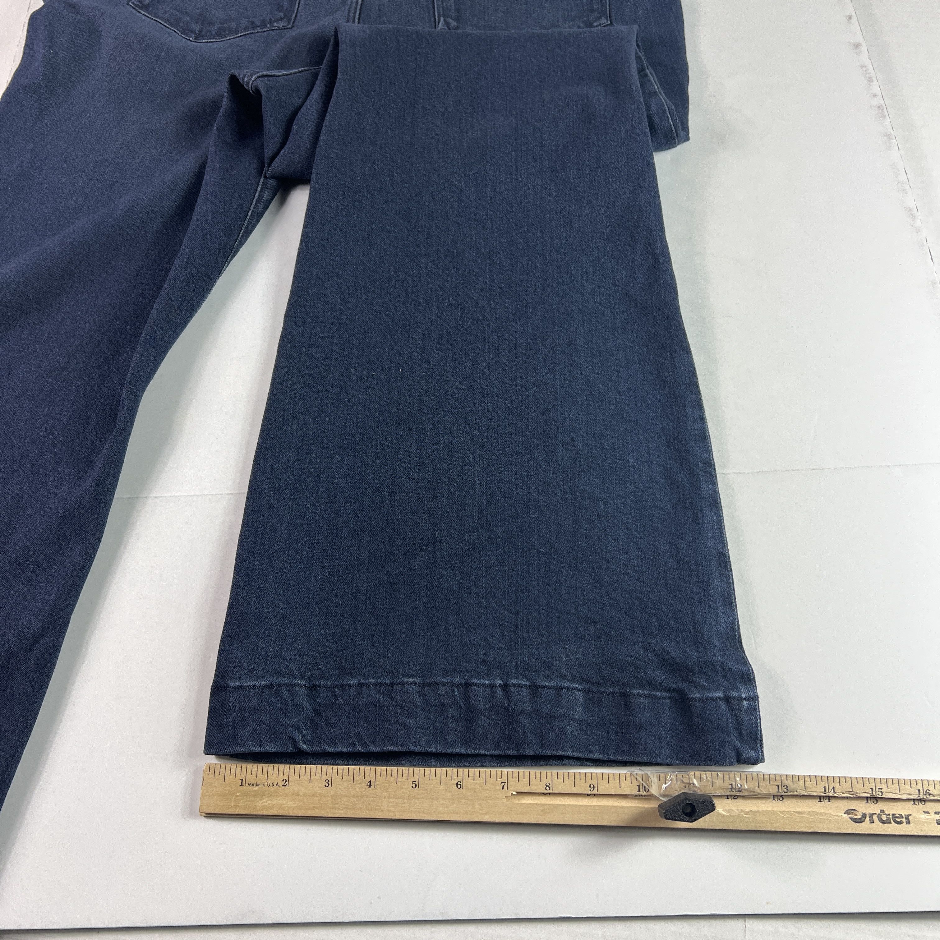 Good American Good American Jean Good Legs Flare High Rise Dark Blue Denim Size 40" / US 18 - 12 Thumbnail