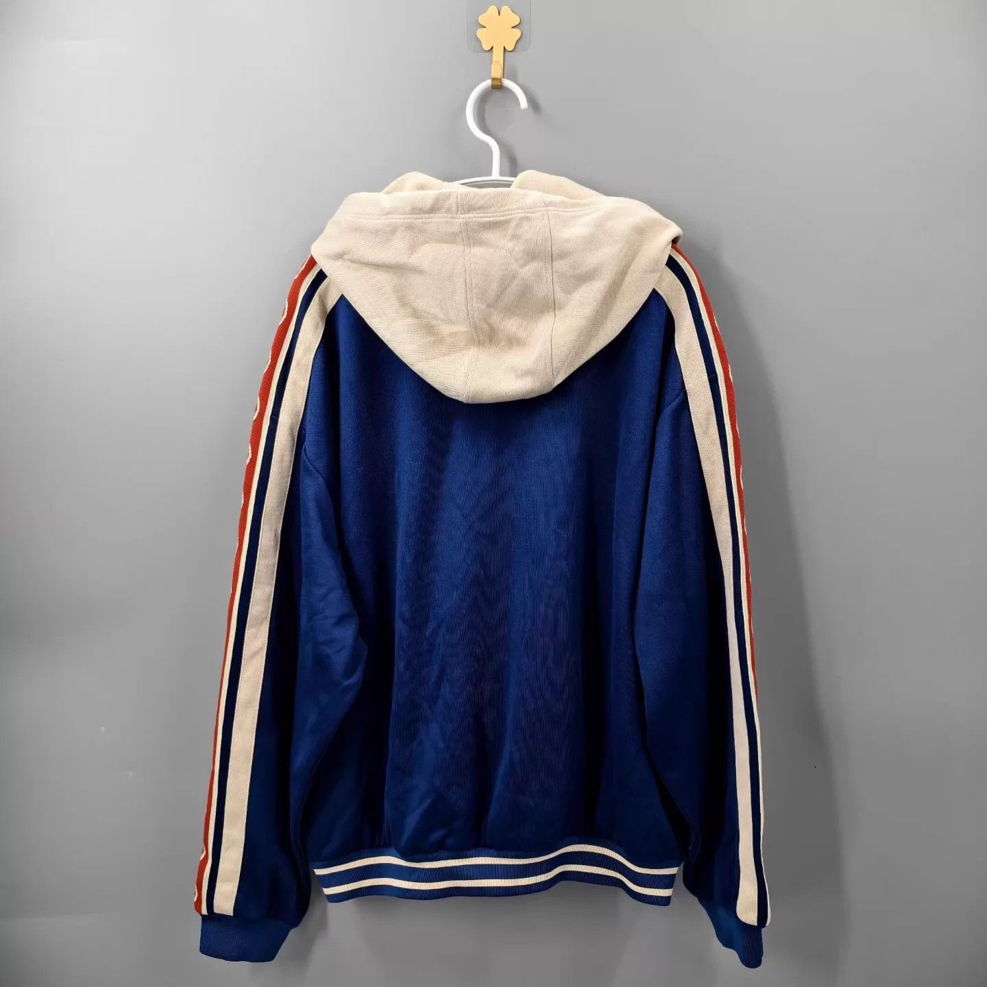 Gucci Gucci Deep Blue Side Logo Stripe Panel Zip Jacket S Size US S / EU 44-46 / 1 - 2 Thumbnail